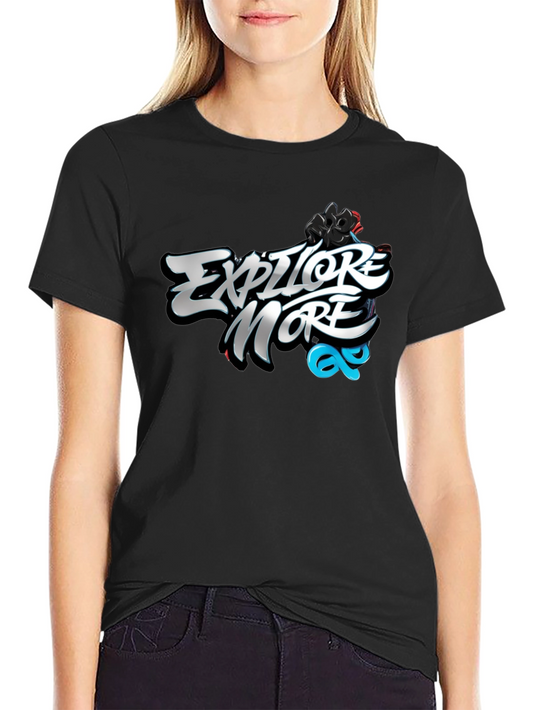 Explore More Graphic Black T-Shirt