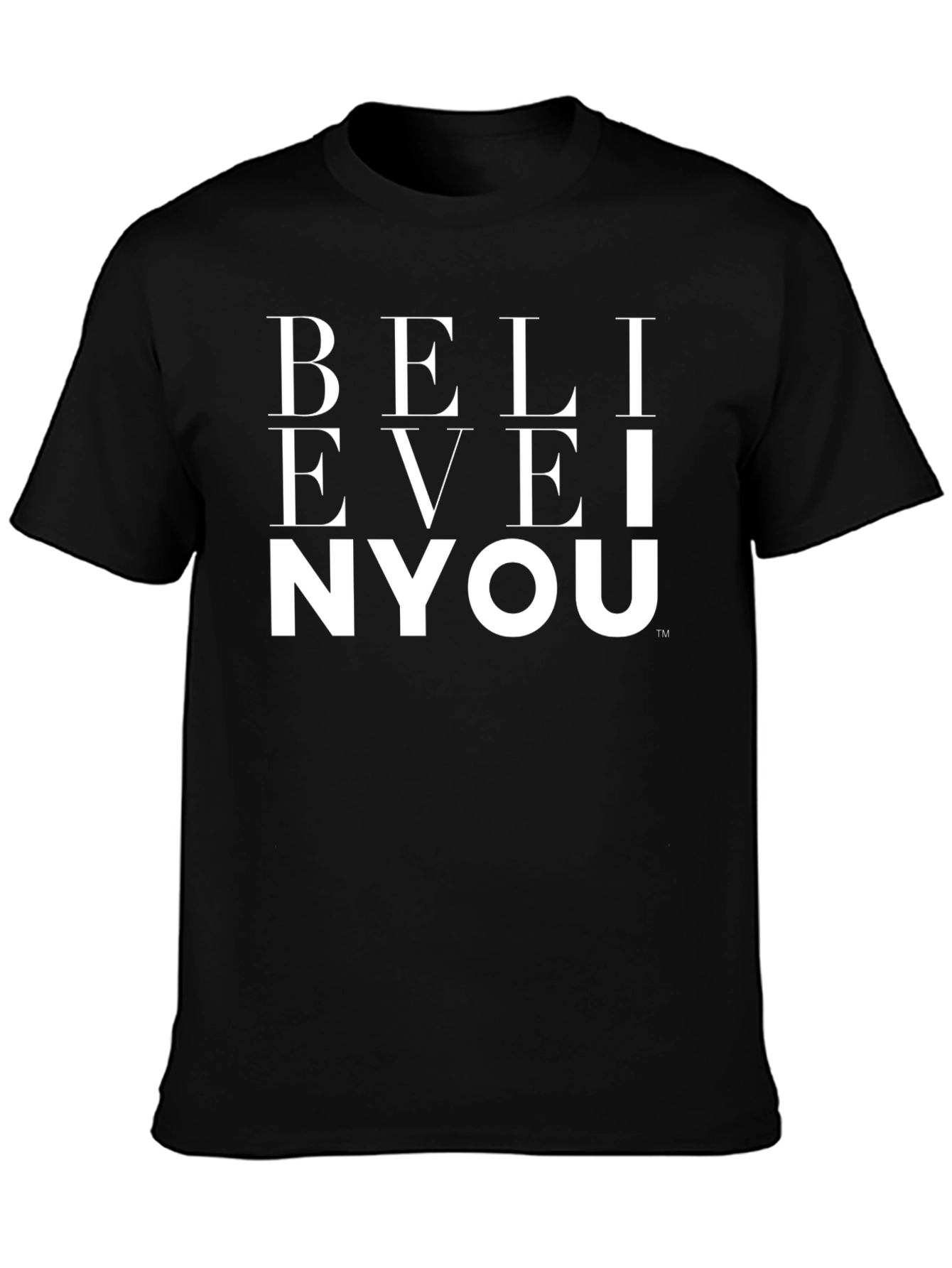 Believe In You Graphic Tee - Black