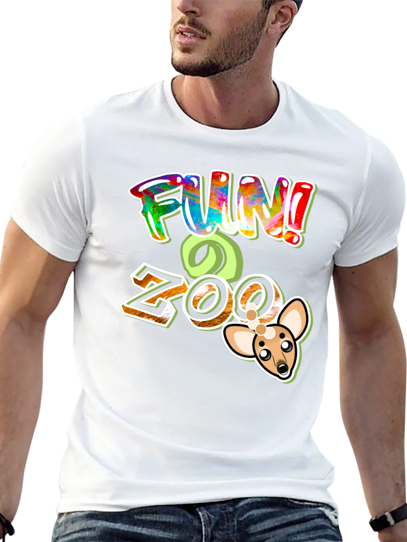 Fun Zoo Black Graphic T-Shirt