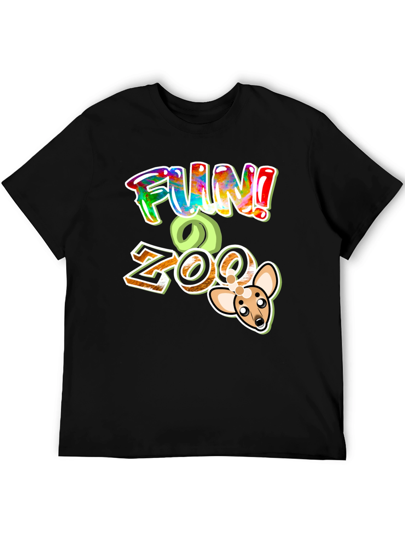 Fun Zoo Black Graphic T-Shirt