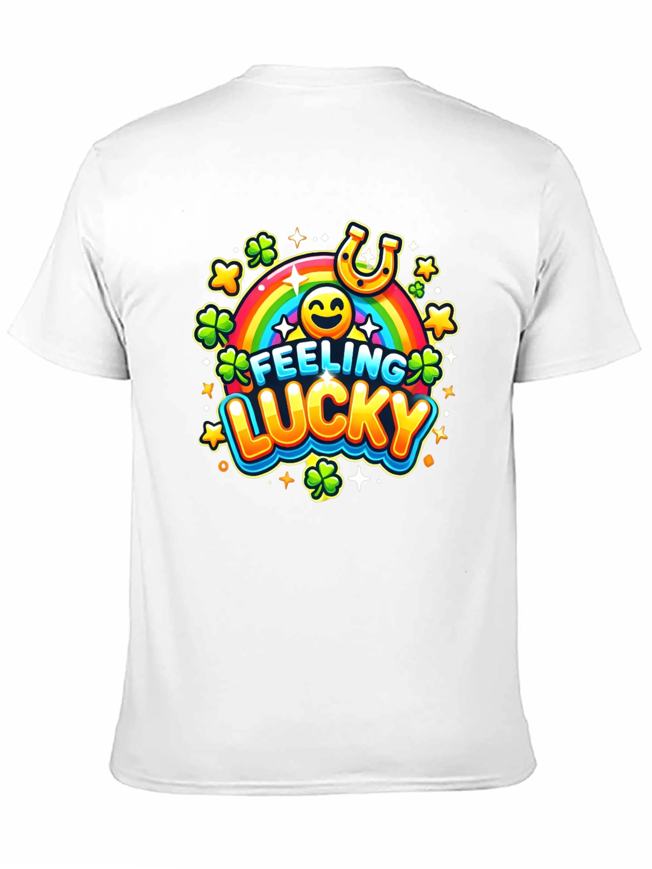 Feeling Lucky St. Patricks Day Black T-Shirt