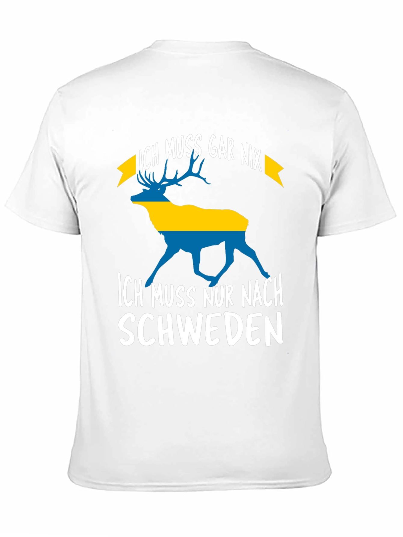 Sweden Graphic T-Shirt - Ich Muss Nur Nach Schweden