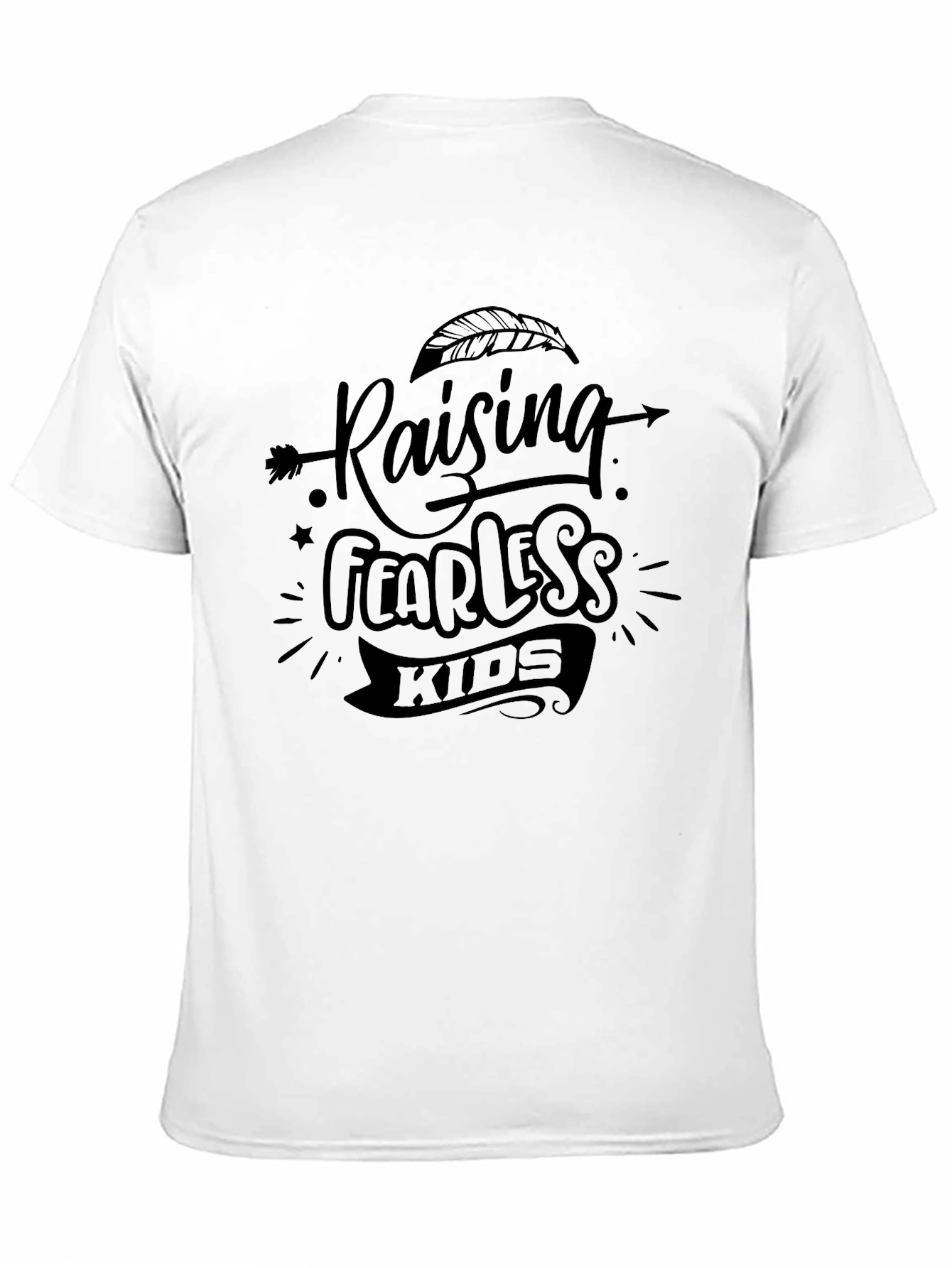 Raising Fearless Kids Black Graphic Tee