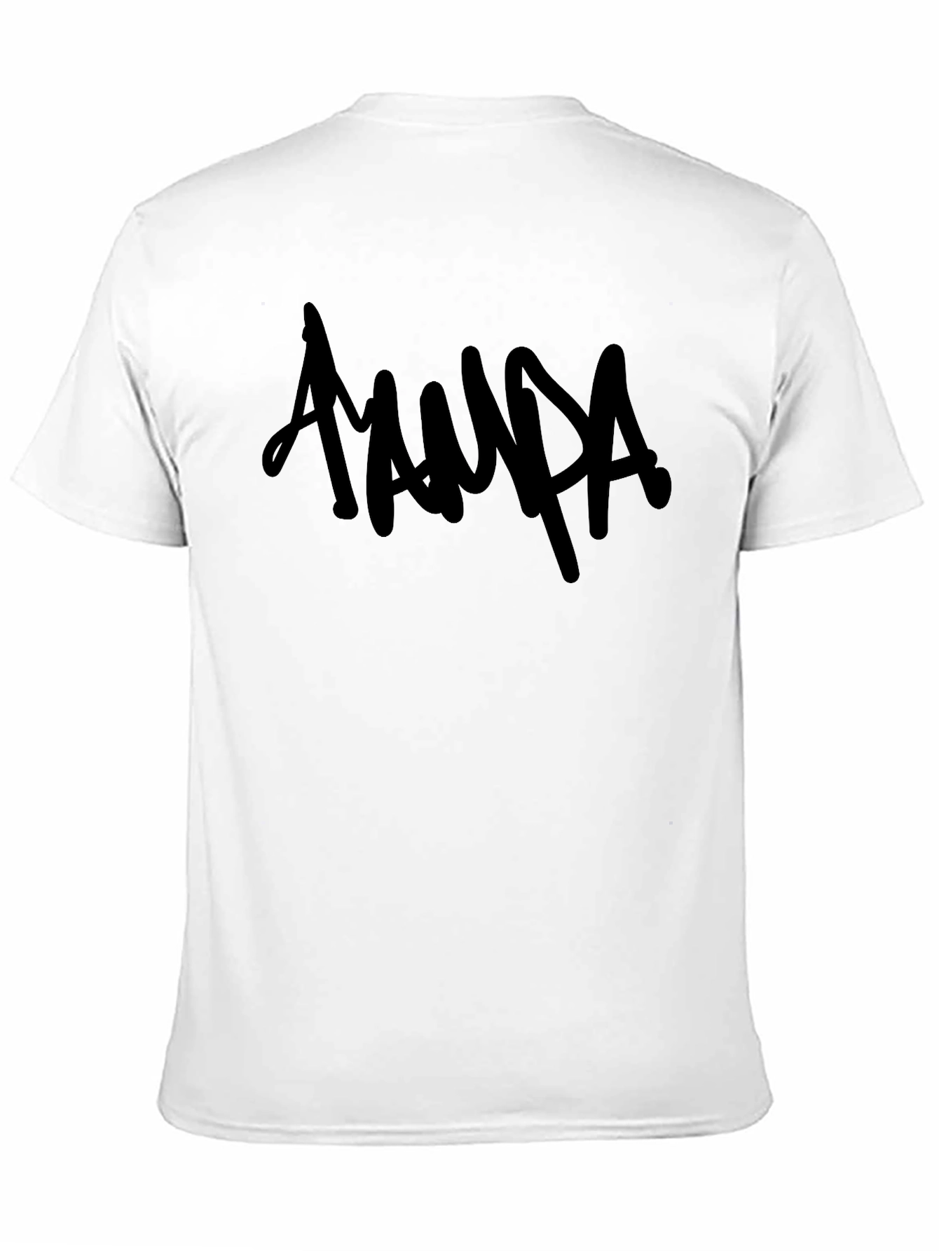 Black T-Shirt with Aampa Graphic Print