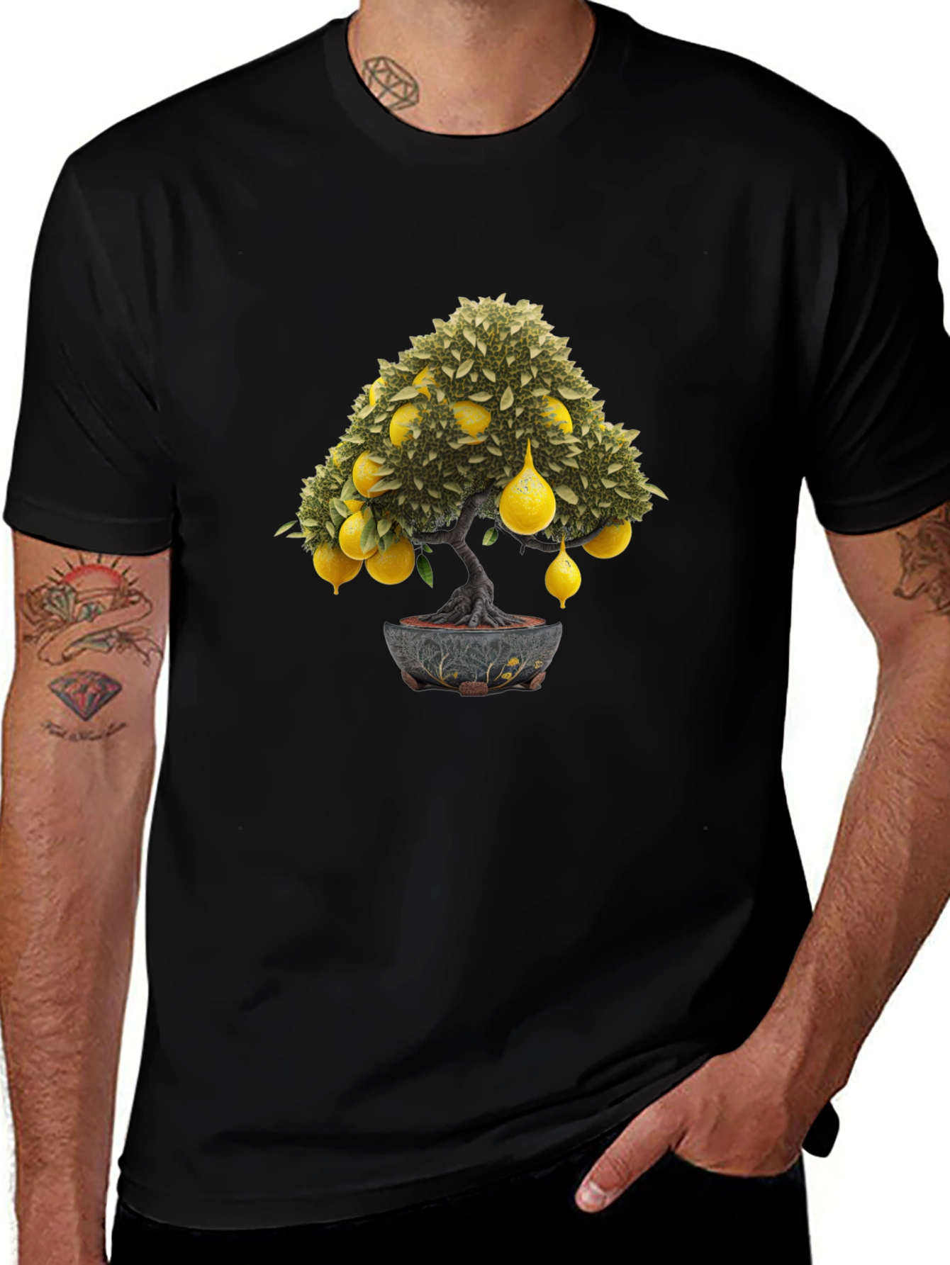 Lemon Tree Bonsai Graphic Tee - Unique Style