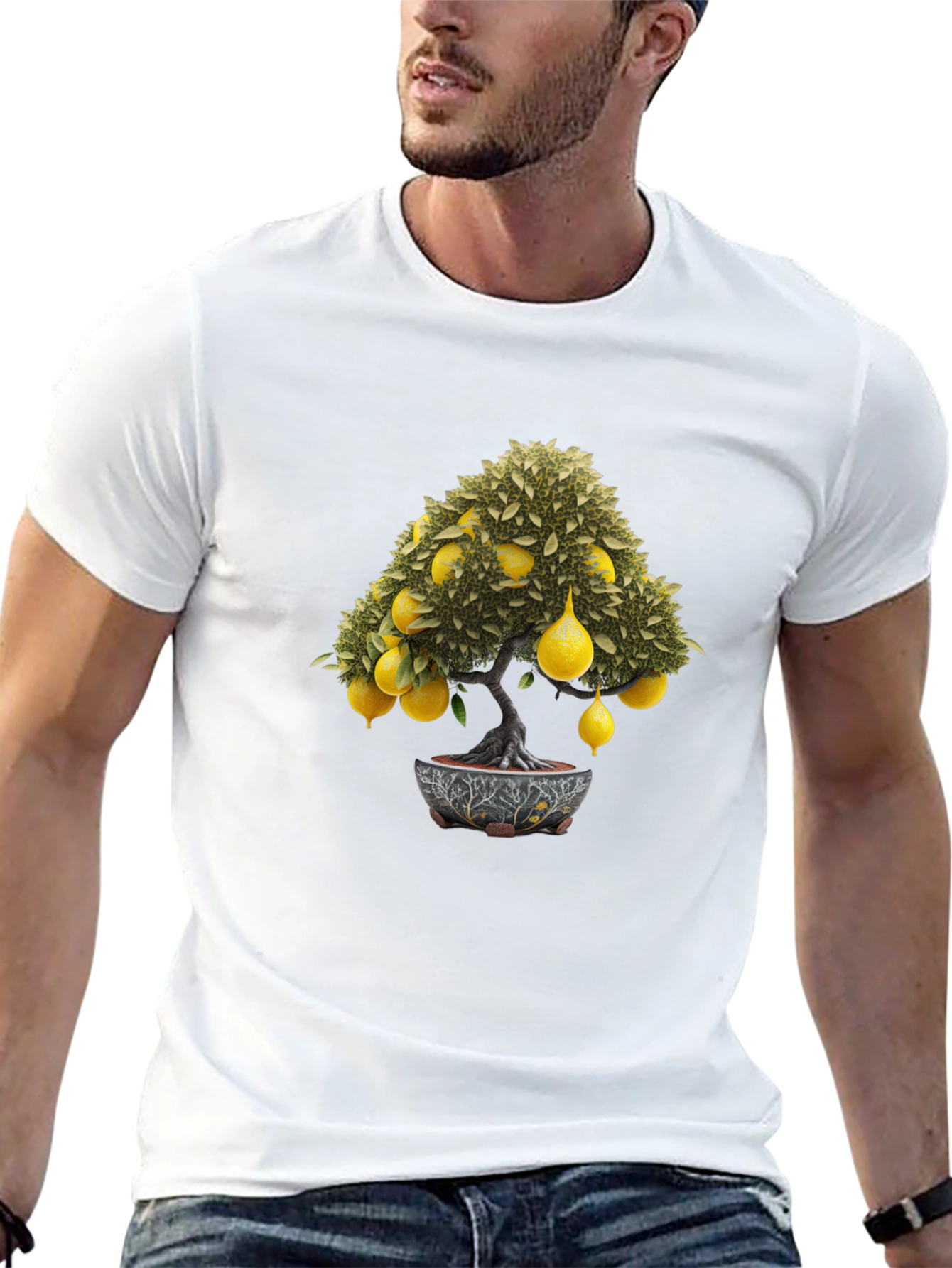 Lemon Tree Bonsai Graphic Tee - Unique Style