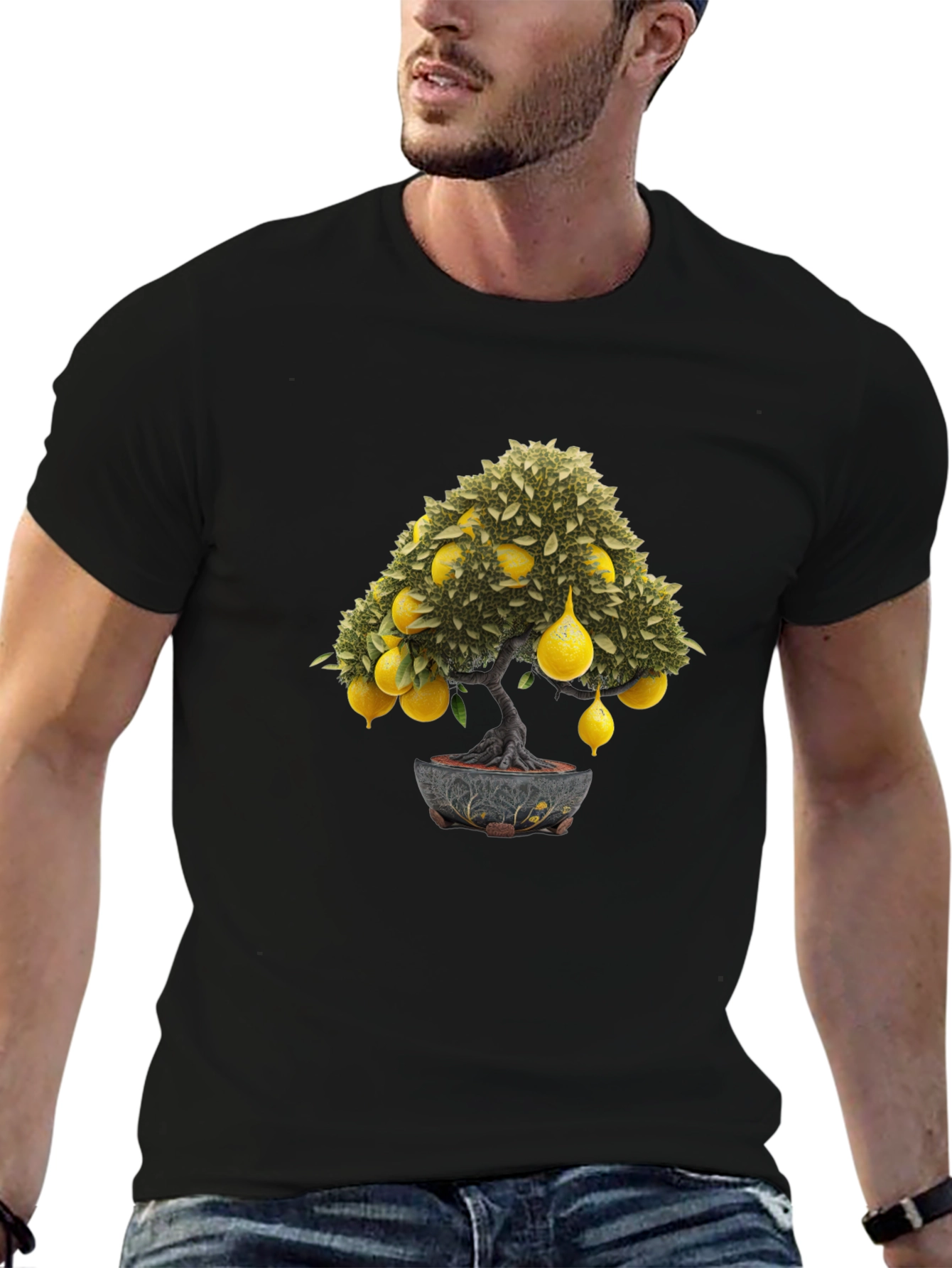 Lemon Tree Bonsai Graphic Tee - Unique Style