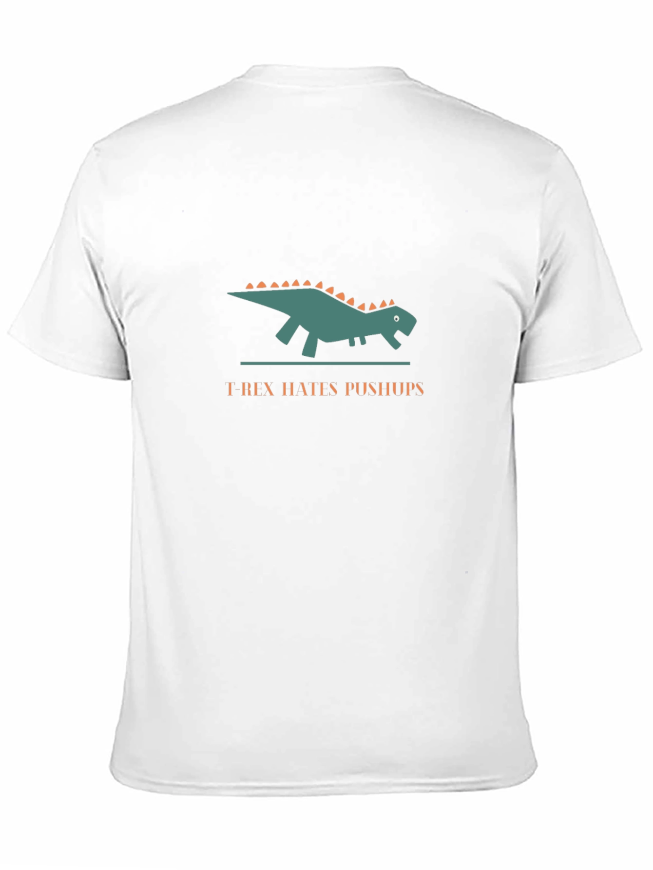 T-Rex Hates Pushups Graphic Black T-Shirt