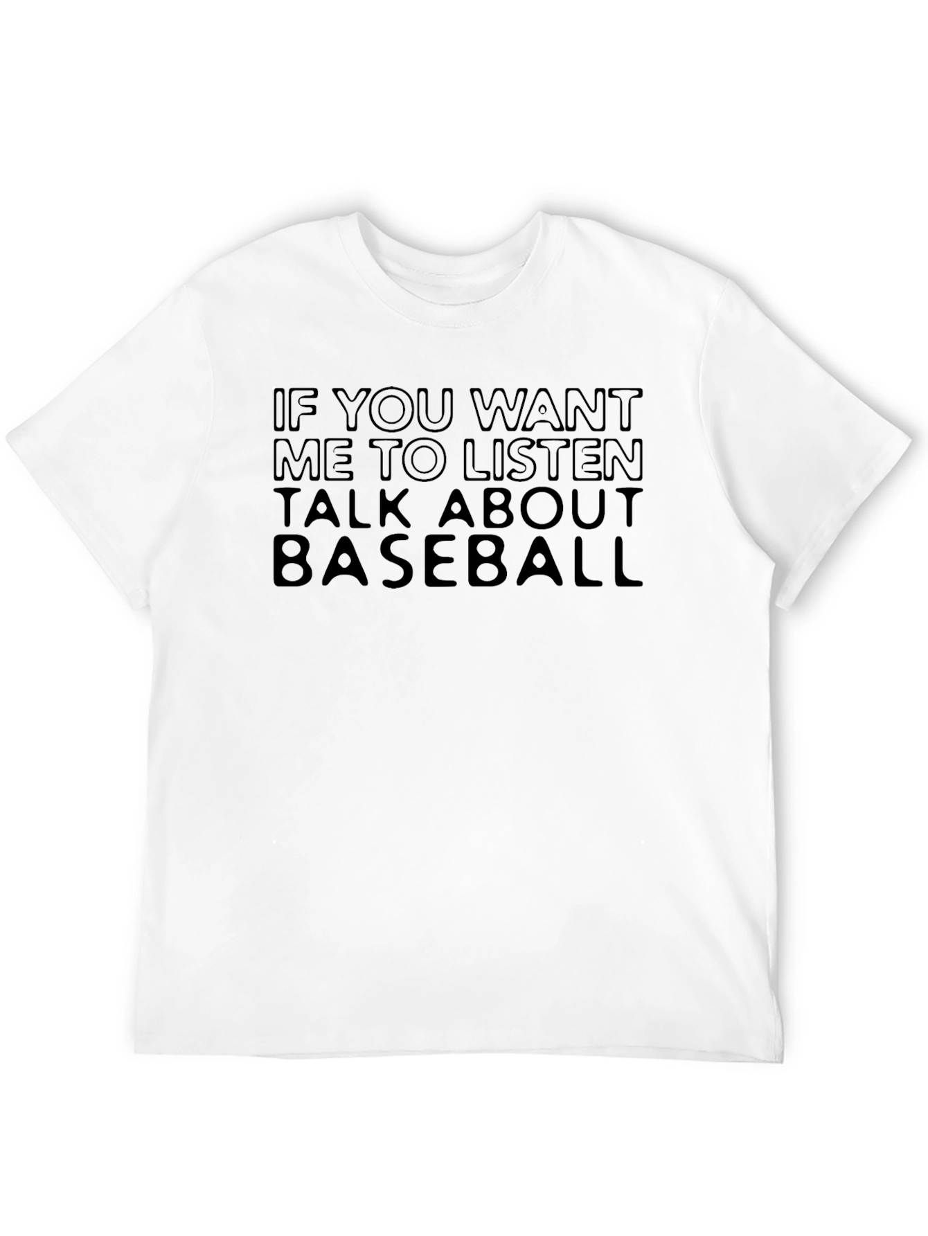 Baseball Fan Tee: Talk Baseball T-Shirt