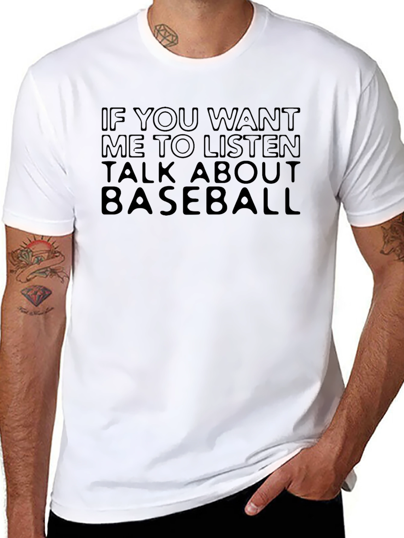 Baseball Fan Tee: Talk Baseball T-Shirt