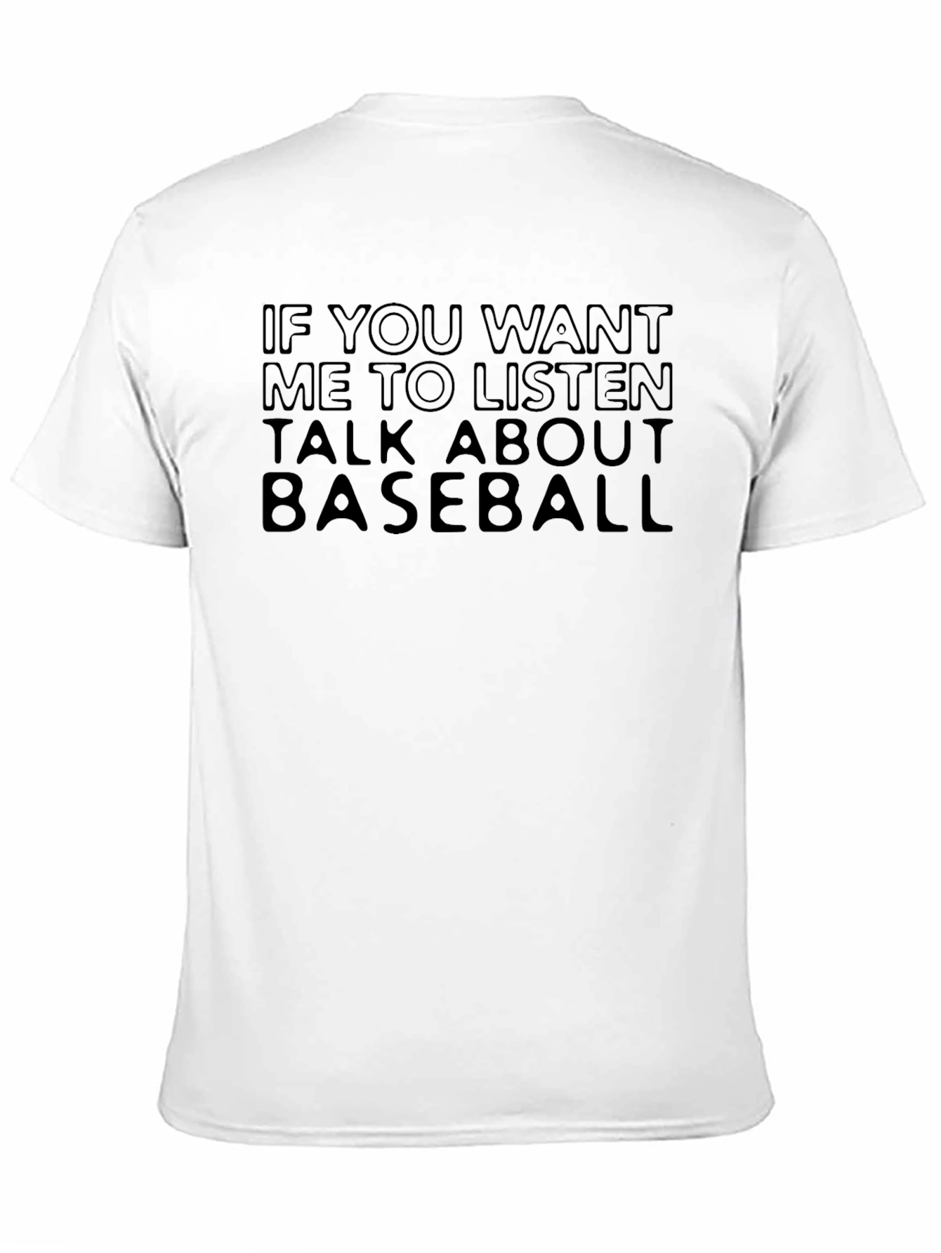Baseball Fan Tee: Talk Baseball T-Shirt