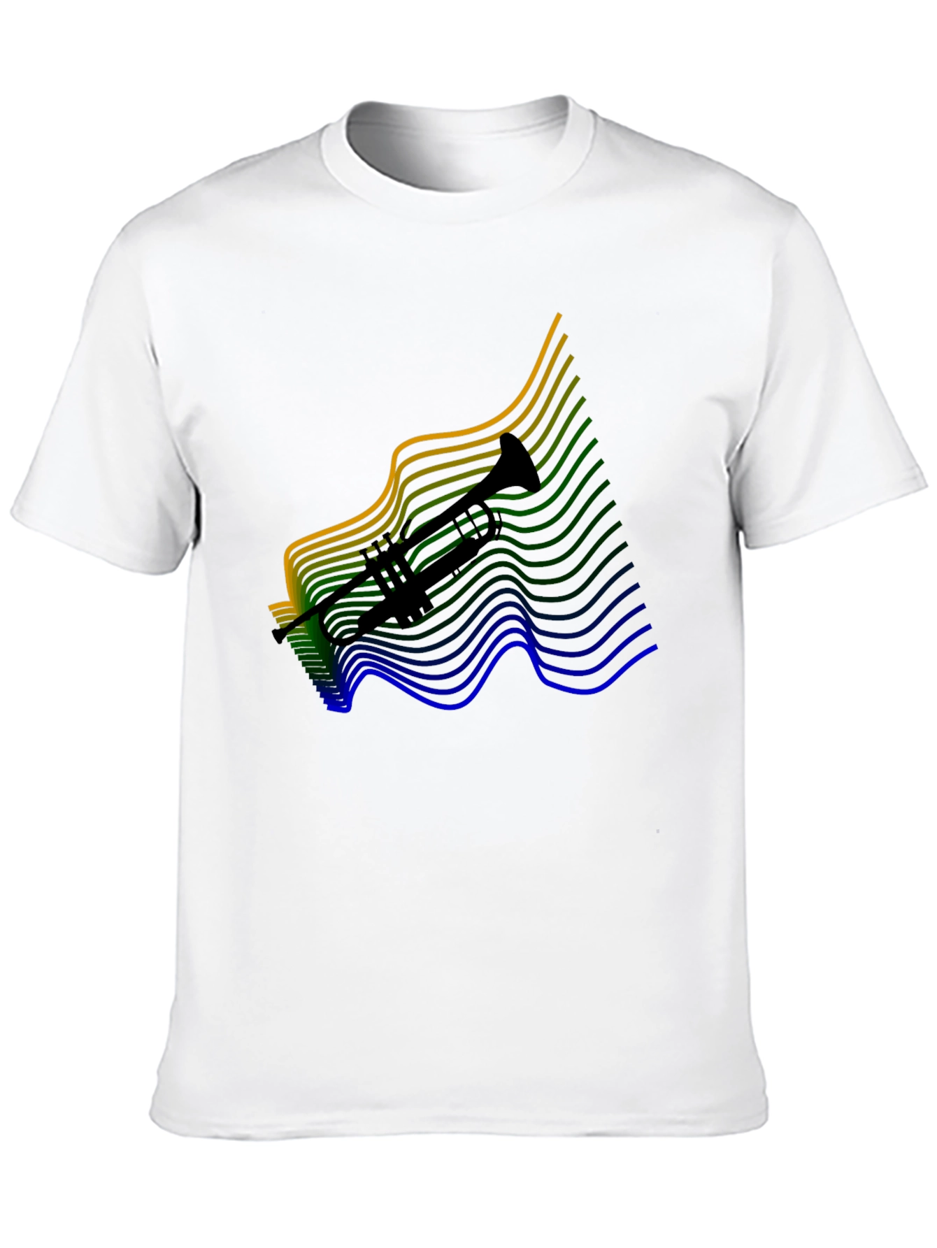 Trumpet Graphic Tee - Black Cotton Blend