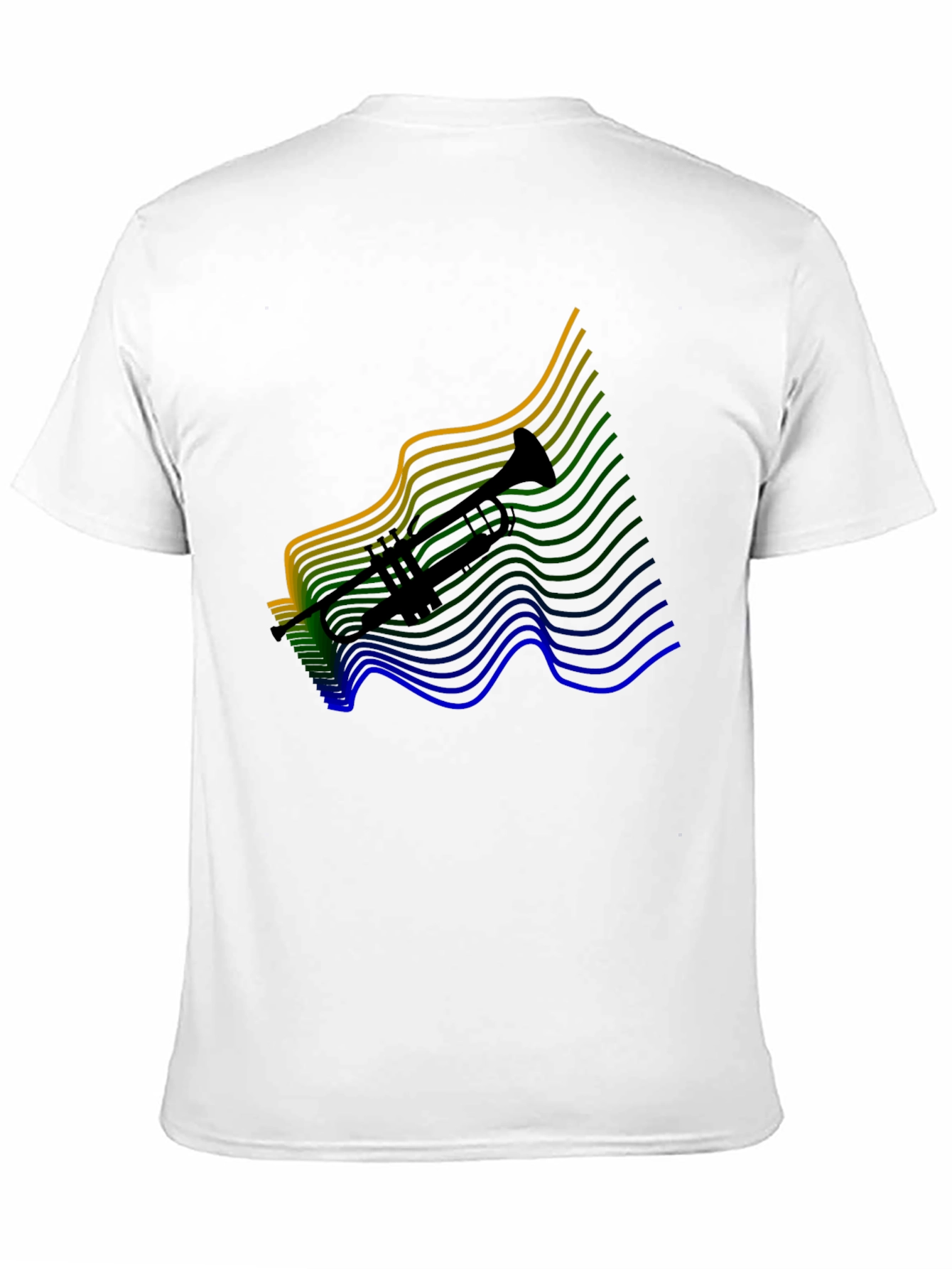 Trumpet Graphic Tee - Black Cotton Blend