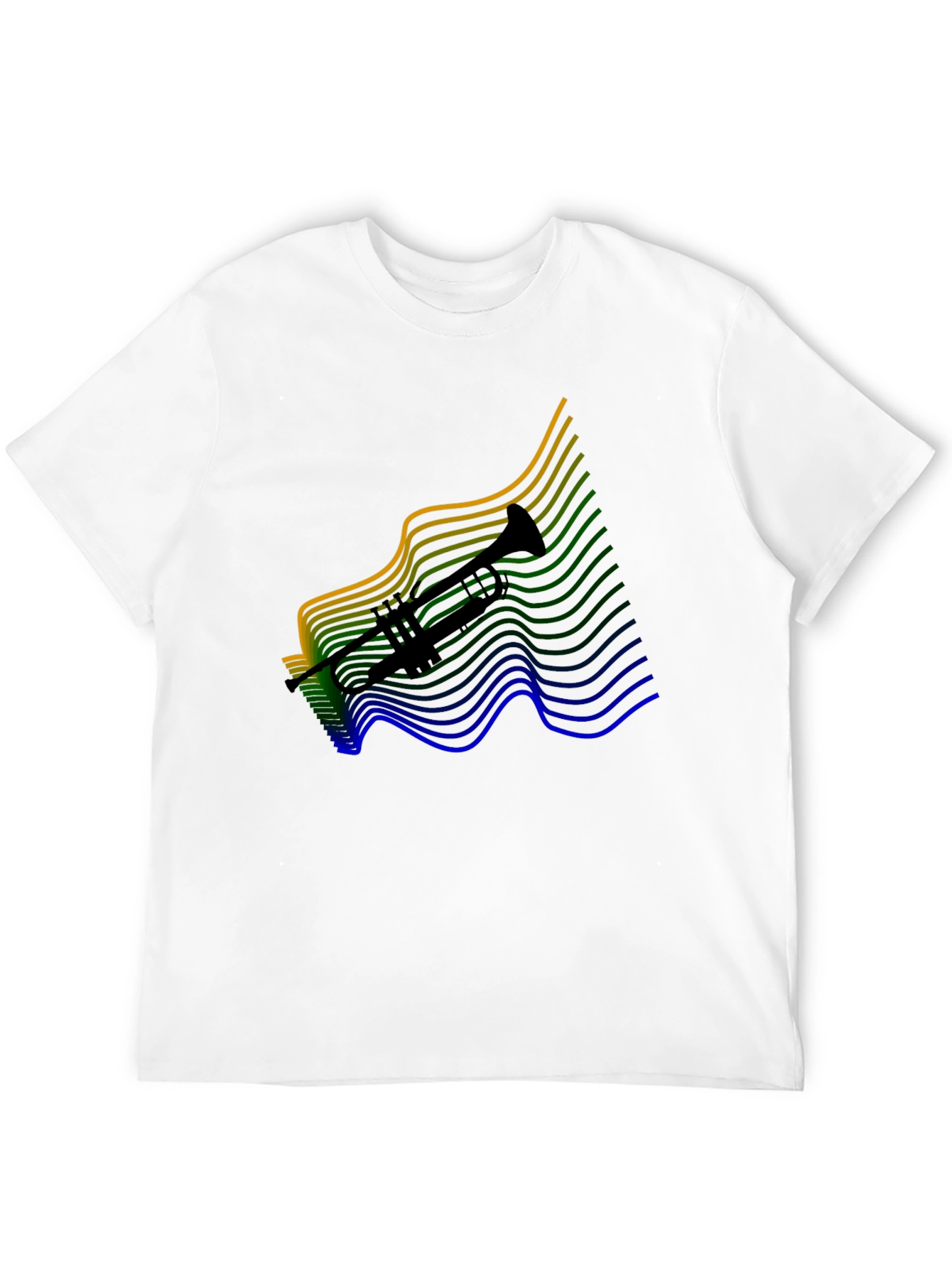 Trumpet Graphic Tee - Black Cotton Blend