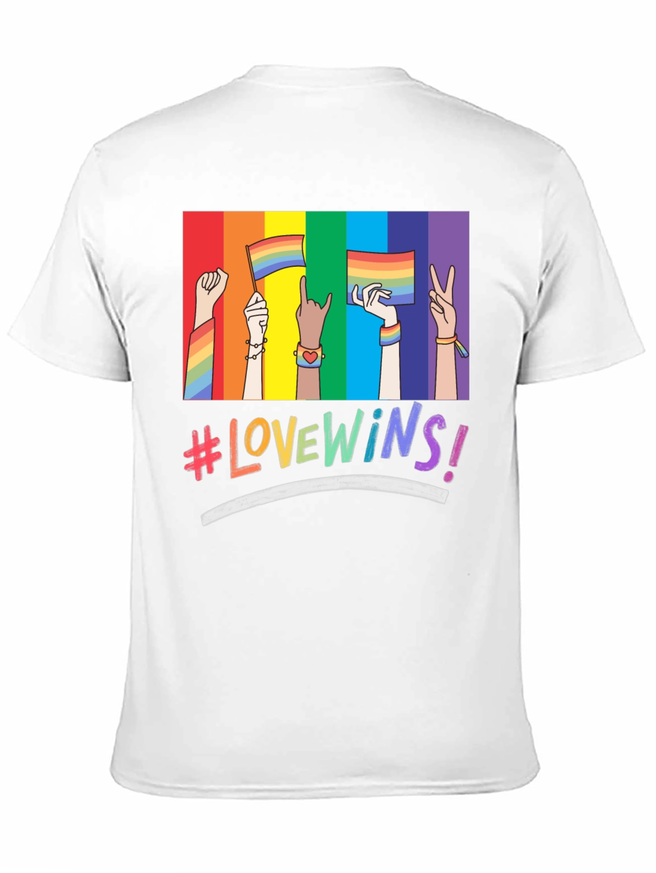 Love Wins Pride T-Shirt - Rainbow Graphic Tee