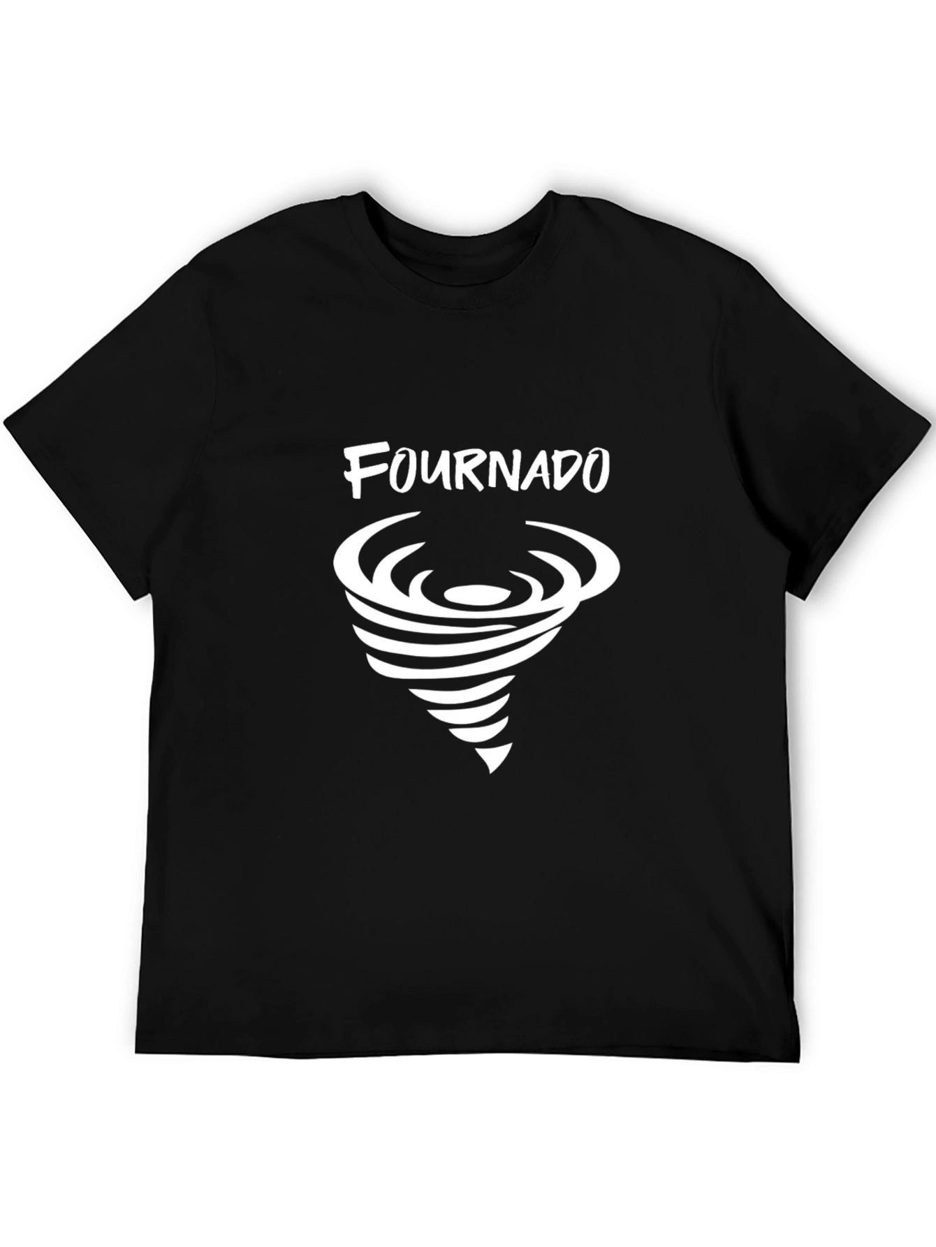 Fournado Graphic Tee - Black Casual T-Shirt