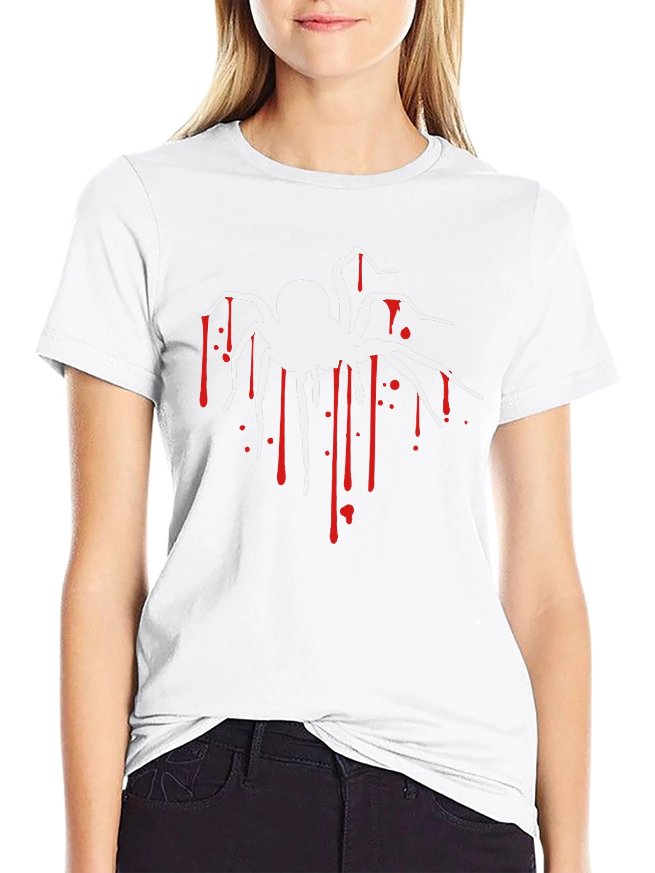 Creepy Spider Graphic Tee - Halloween T-Shirt