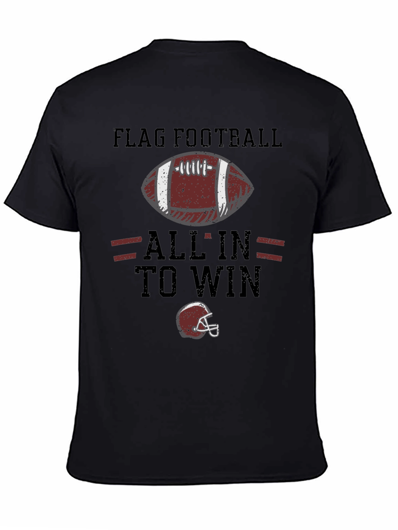 Flag Football All In To Win Graphic T-Shirt
