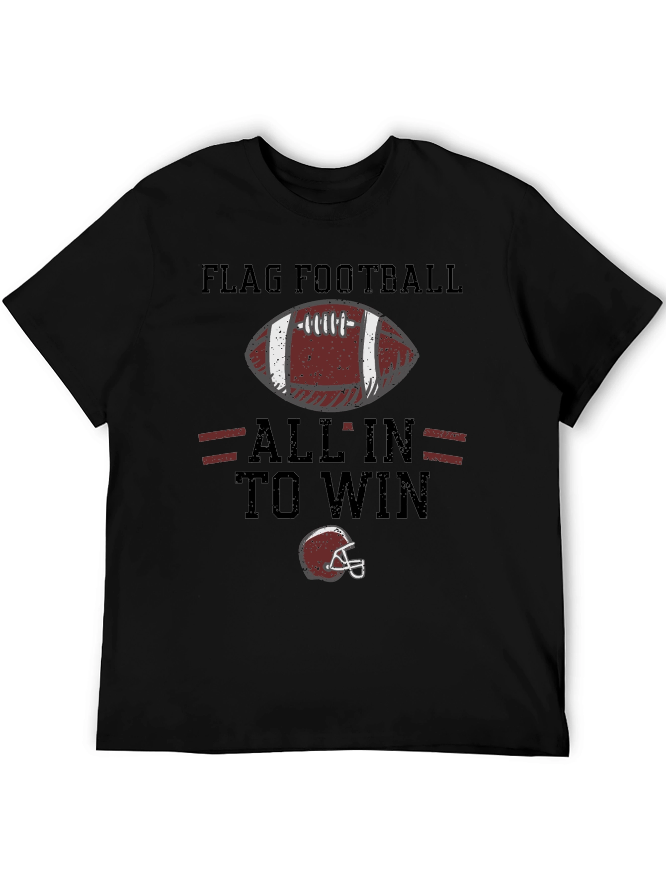 Flag Football All In To Win Graphic T-Shirt