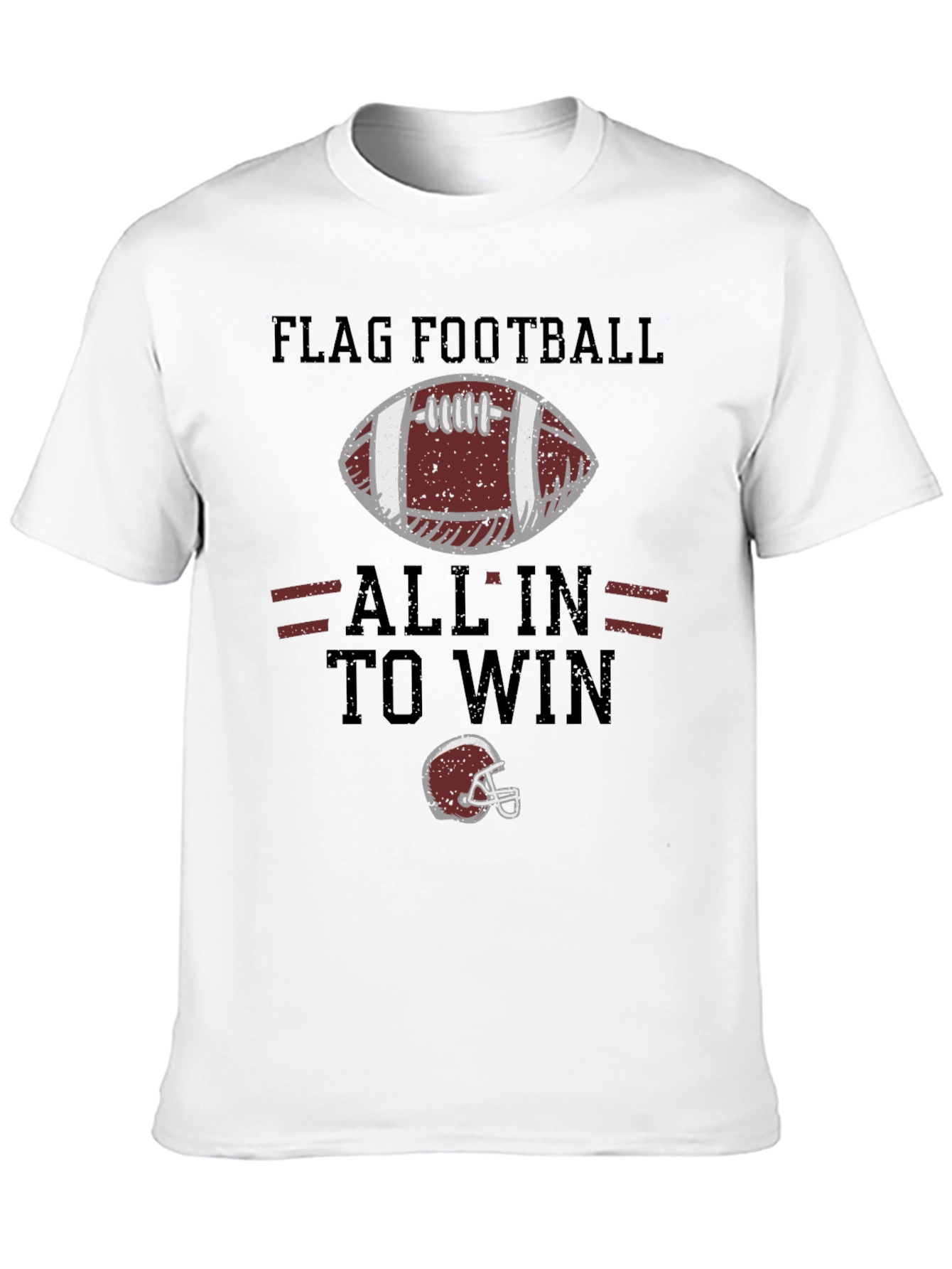 Flag Football All In To Win Graphic T-Shirt