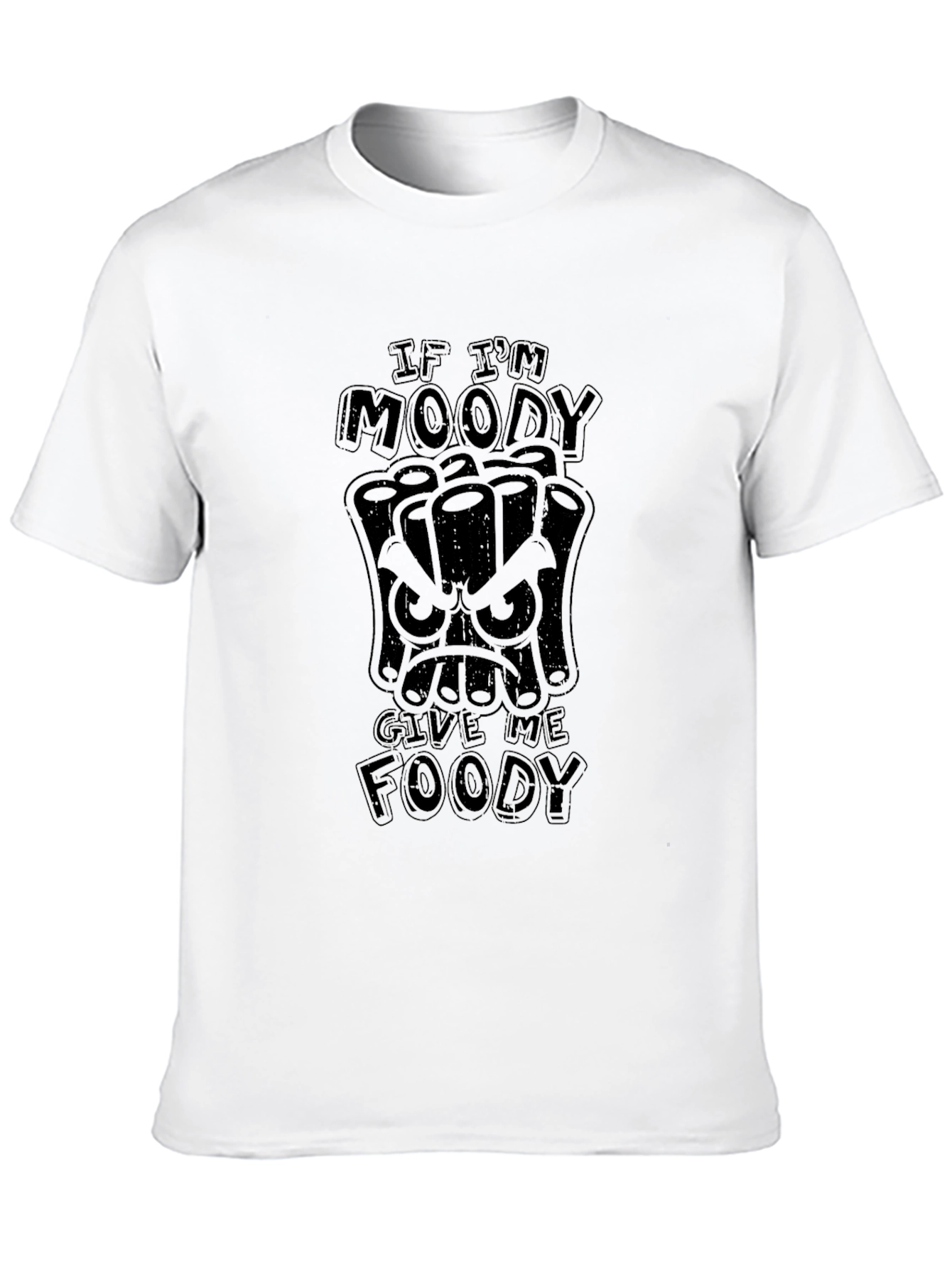 Moody Foody Graphic T-Shirt - Black Cotton Tee