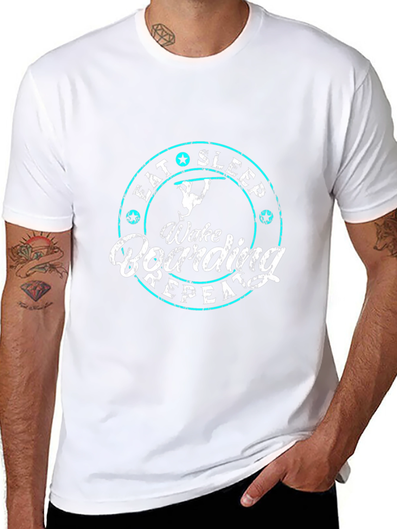 Eat Sleep Wake Boarding Repeat T-Shirt