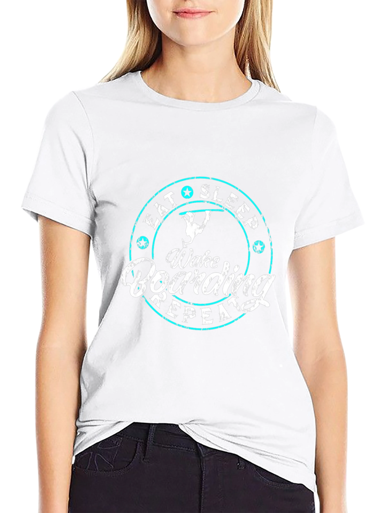 Eat Sleep Wake Boarding Repeat T-Shirt
