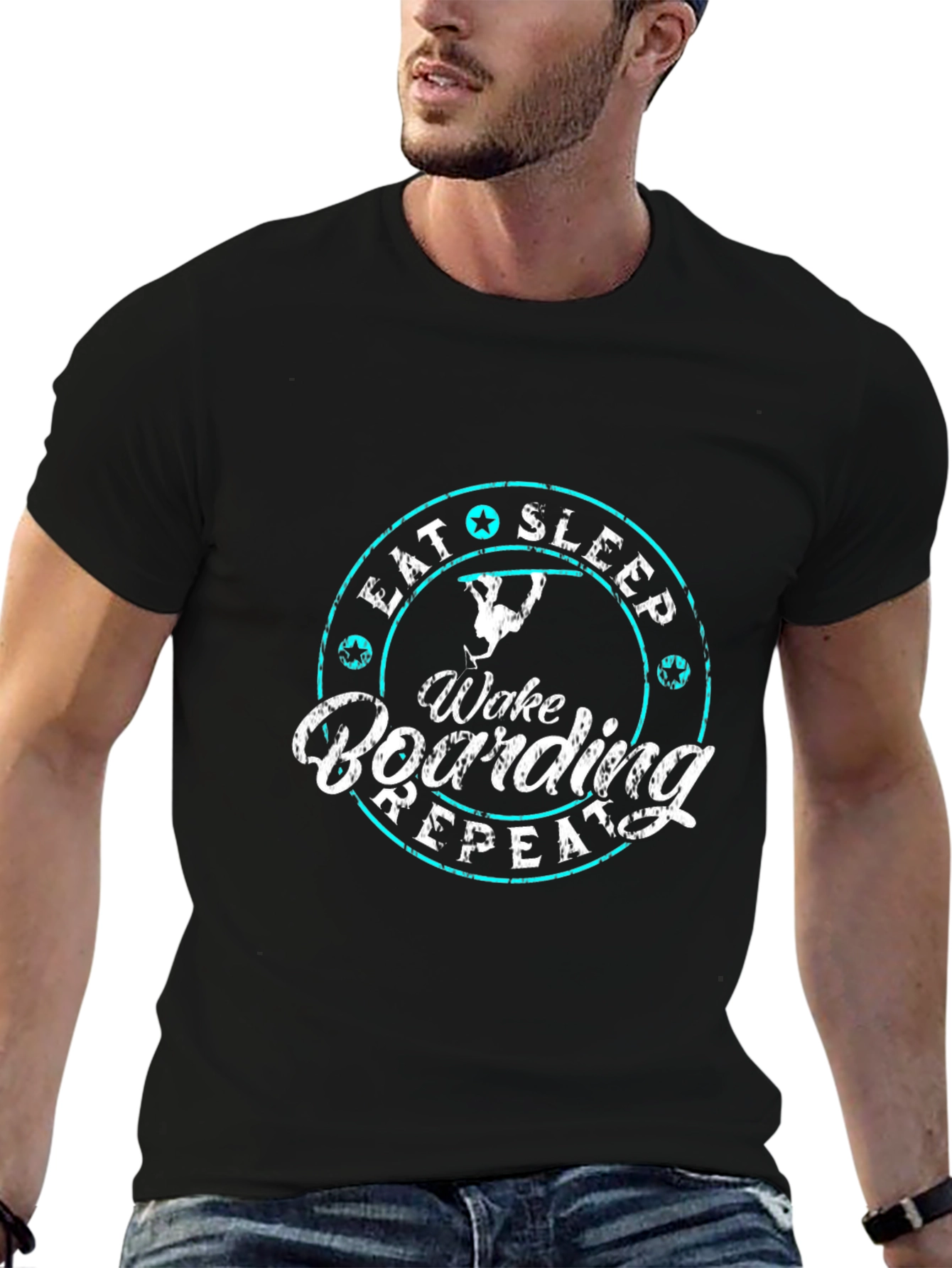 Eat Sleep Wake Boarding Repeat T-Shirt