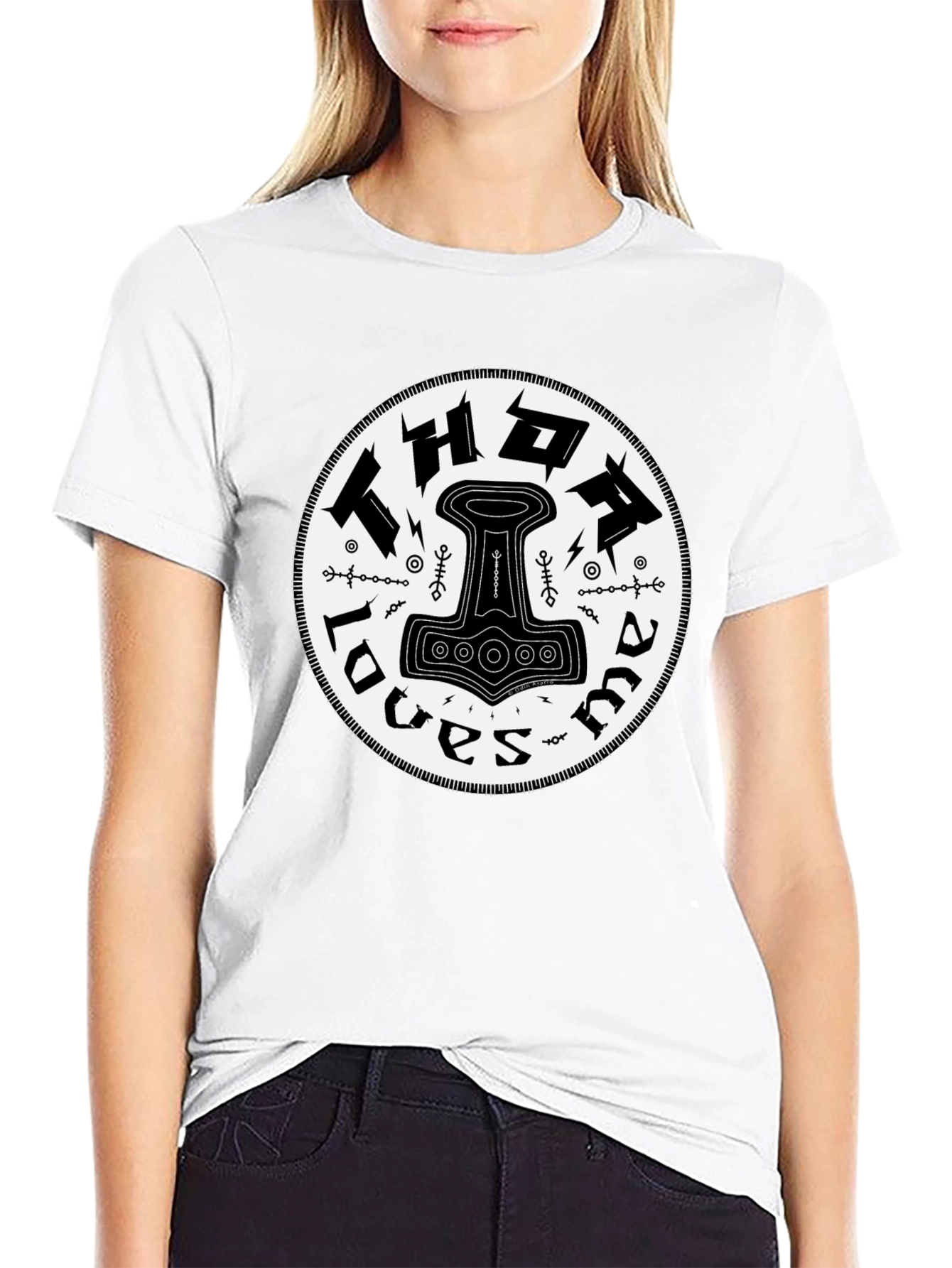 Thor Loves Mama T-Shirt Black