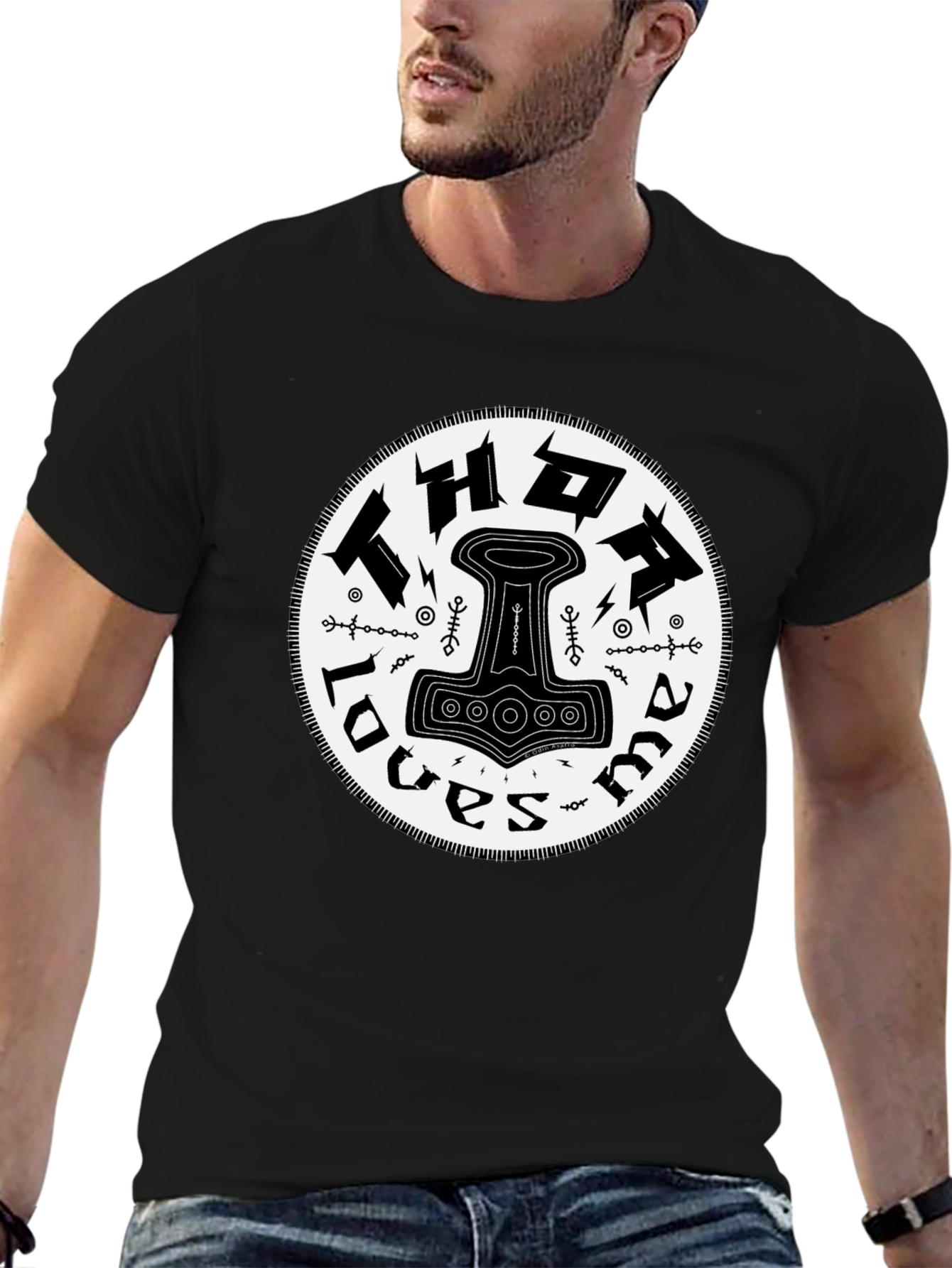 Thor Loves Mama T-Shirt Black