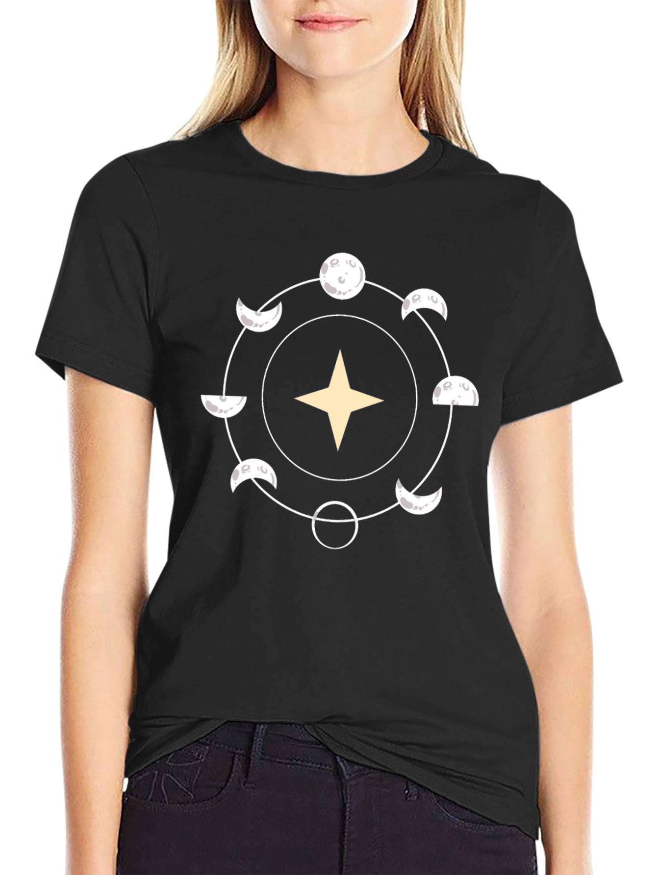 Moon Phase Star Graphic Tee