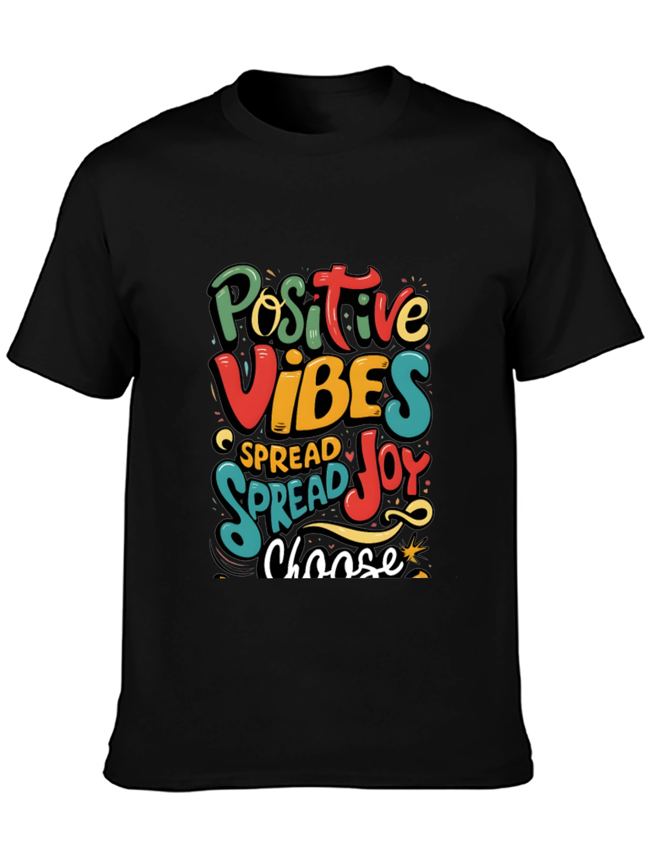 Positive Vibes Graphic Tee - Spread Joy T-Shirt
