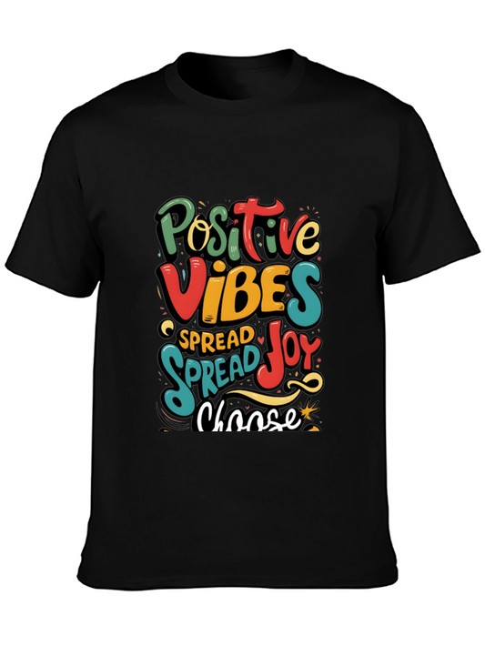 Positive Vibes Graphic Tee - Spread Joy T-Shirt