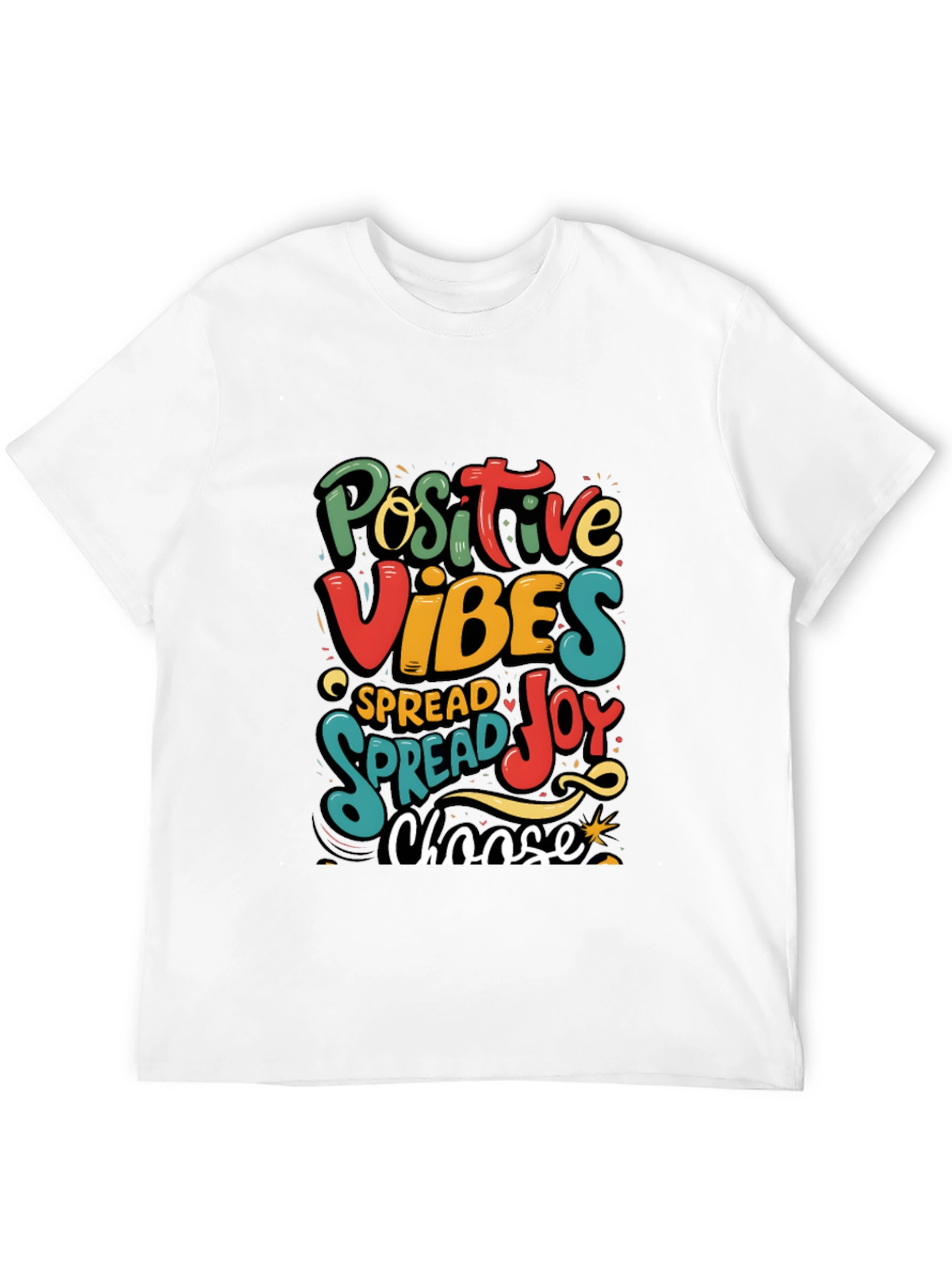 Positive Vibes Graphic Tee - Spread Joy T-Shirt