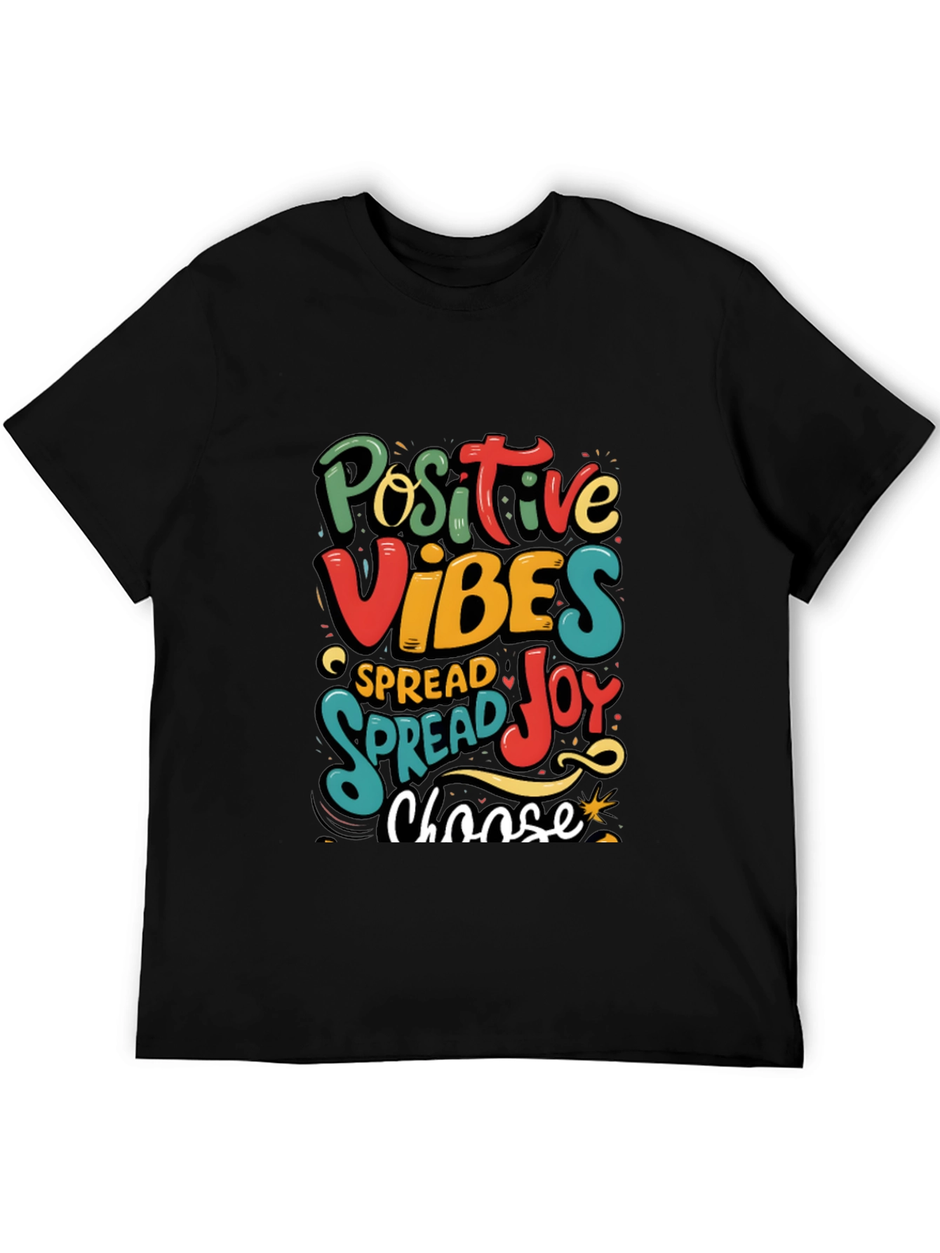 Positive Vibes Graphic Tee - Spread Joy T-Shirt