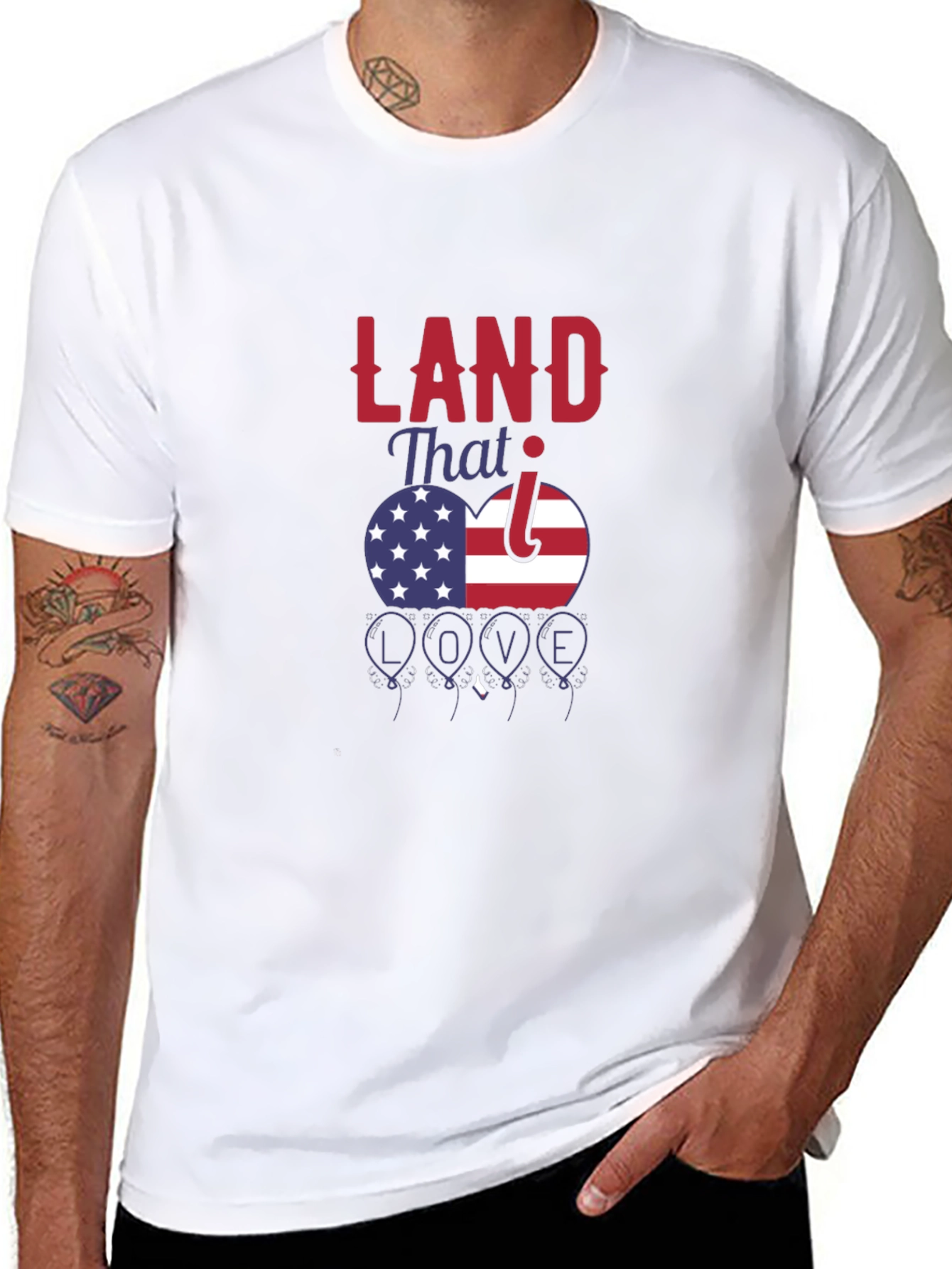 Patriotic Land That I Love Graphic T-Shirt