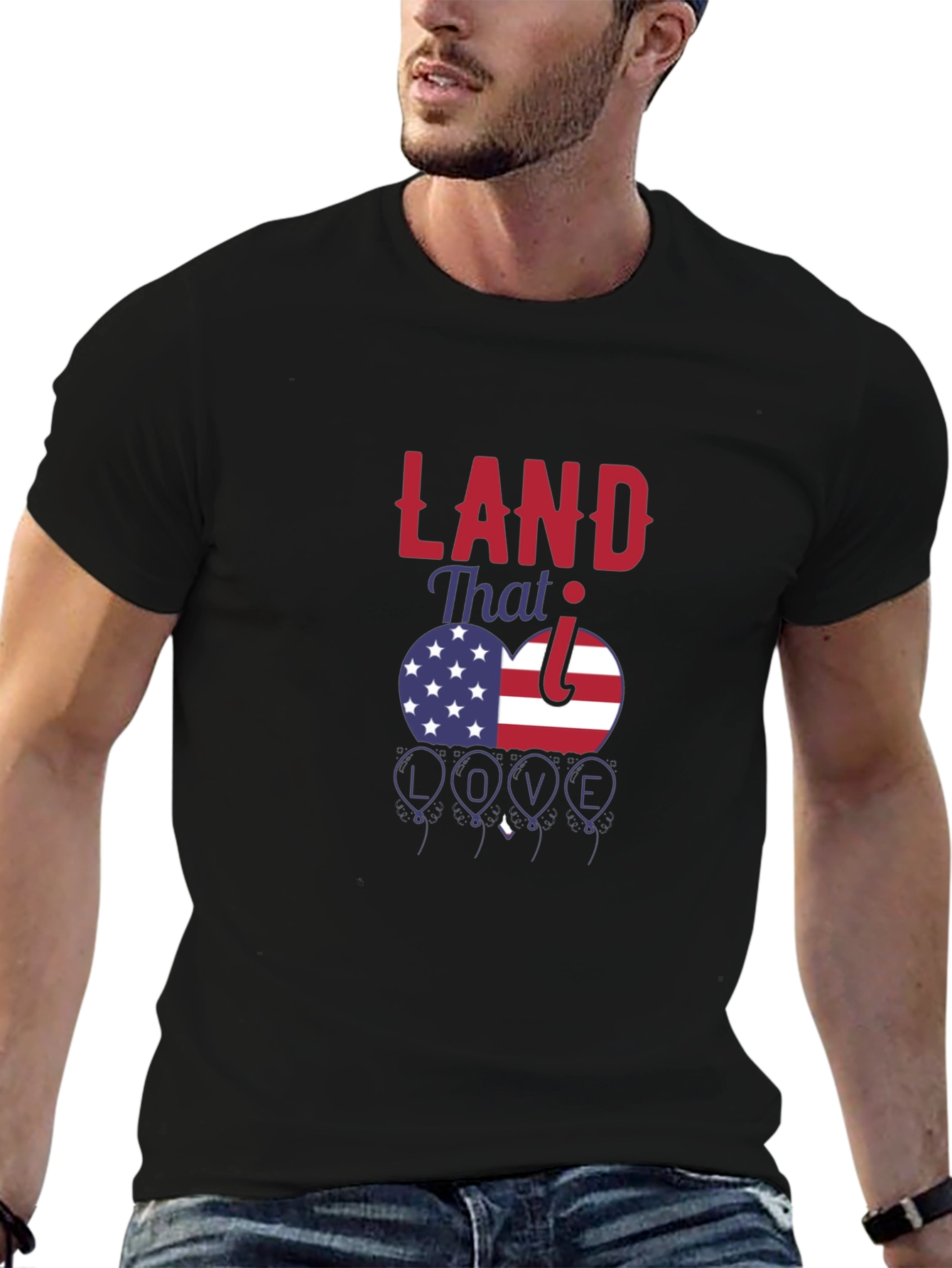 Patriotic Land That I Love Graphic T-Shirt