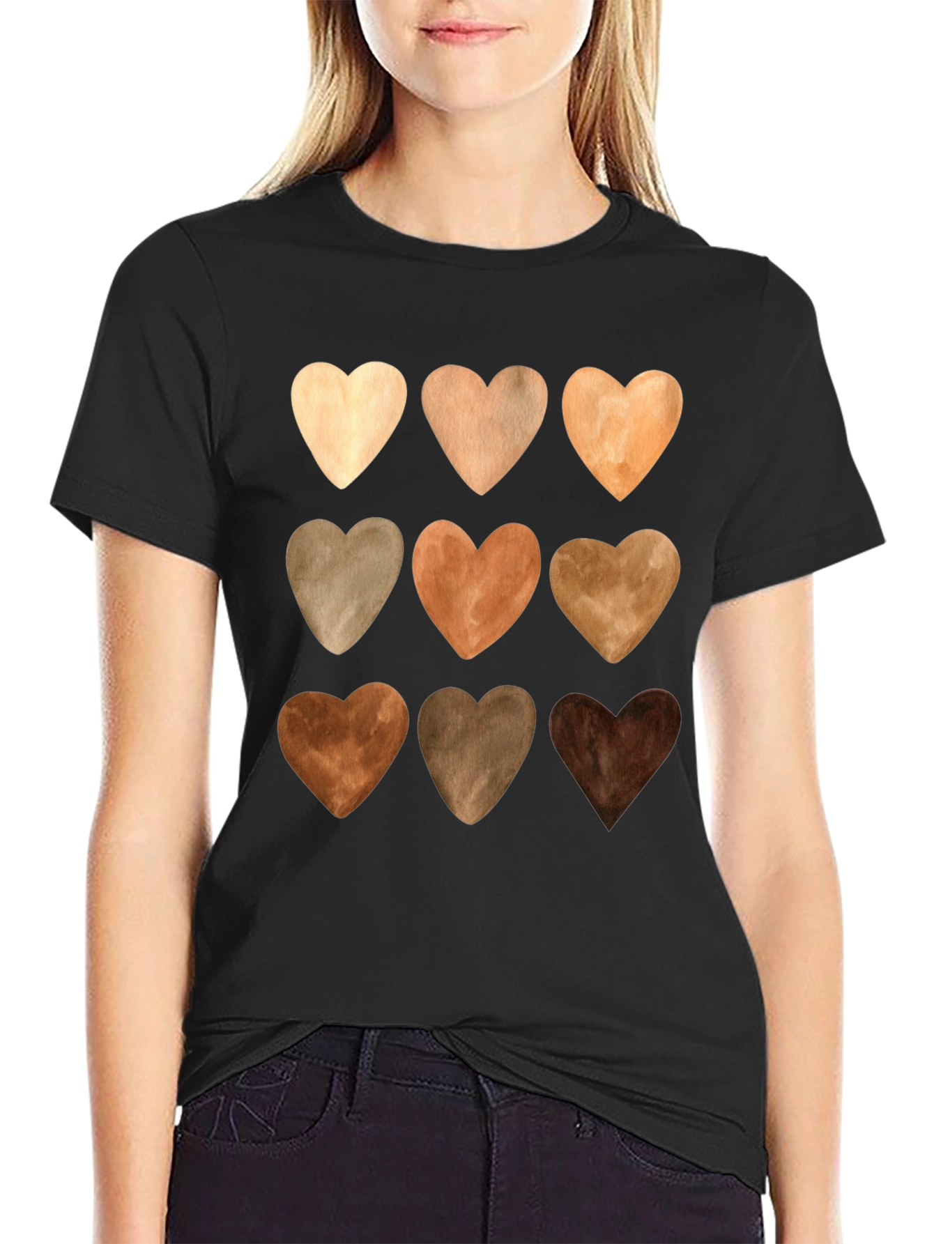 Diversity Love Tee - Nine Heart Tones Unity T-Shirt