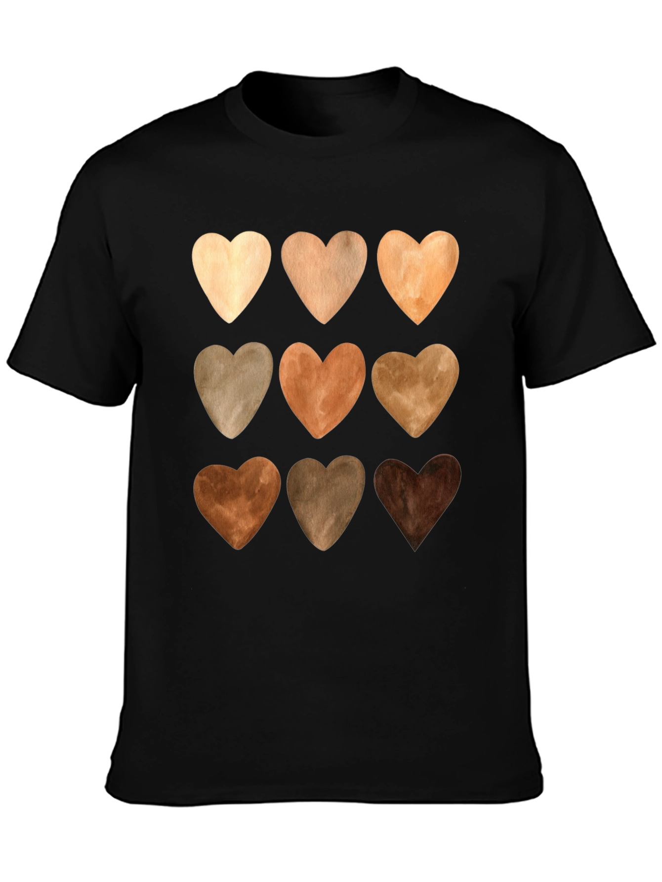 Diversity Love Tee - Nine Heart Tones Unity T-Shirt