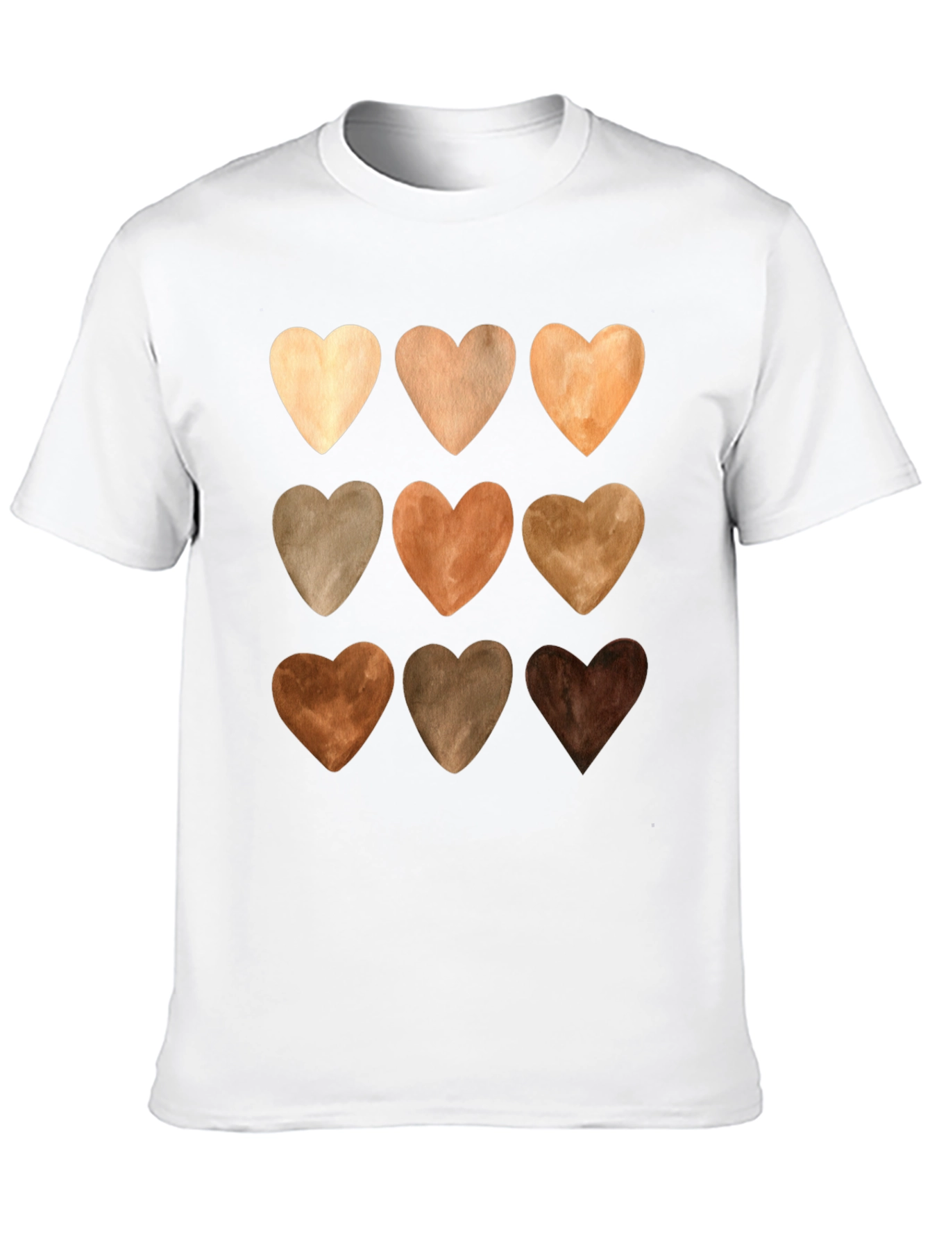 Diversity Love Tee - Nine Heart Tones Unity T-Shirt