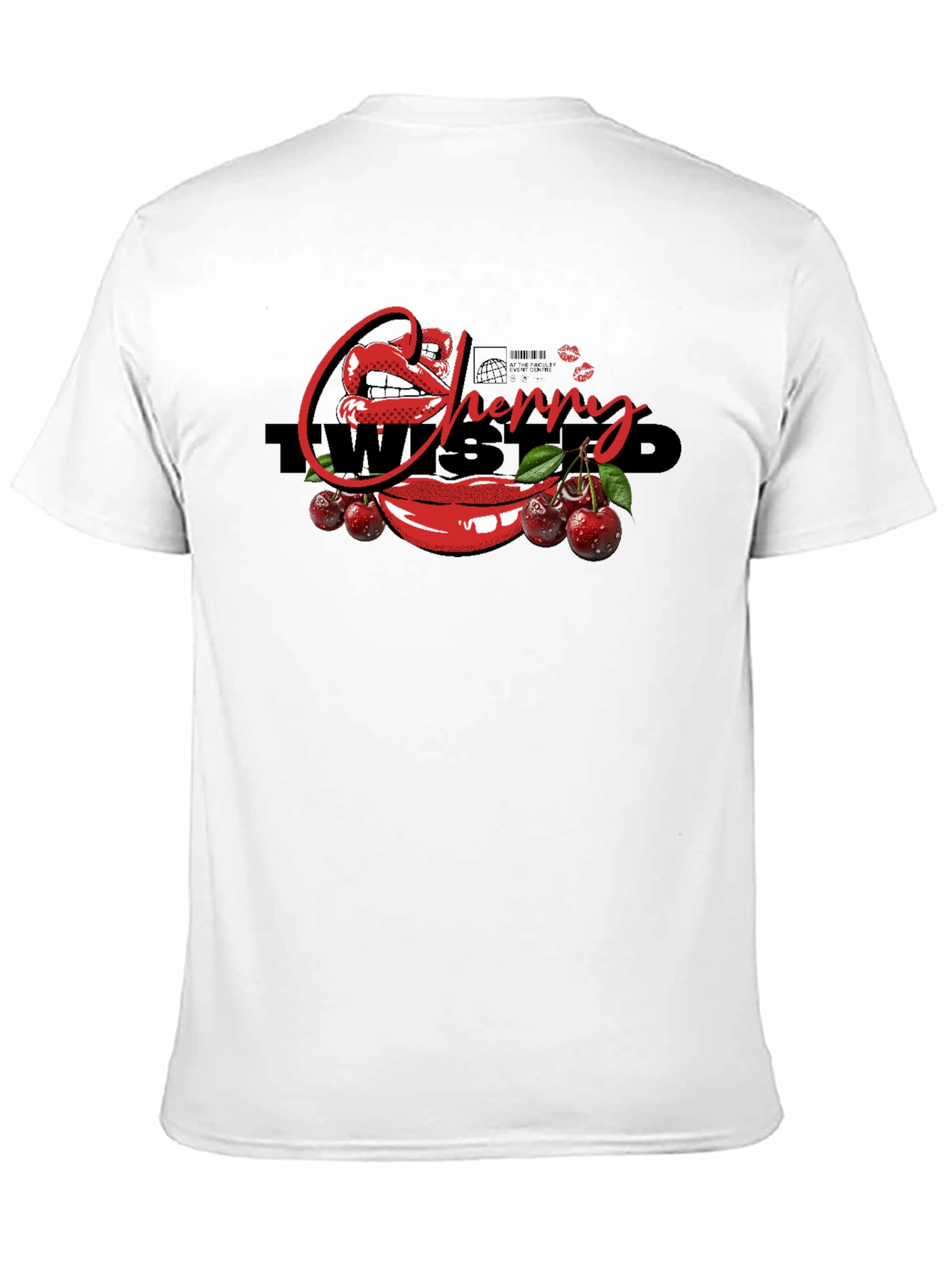 Cherry Twisted Graphic Print T-Shirt