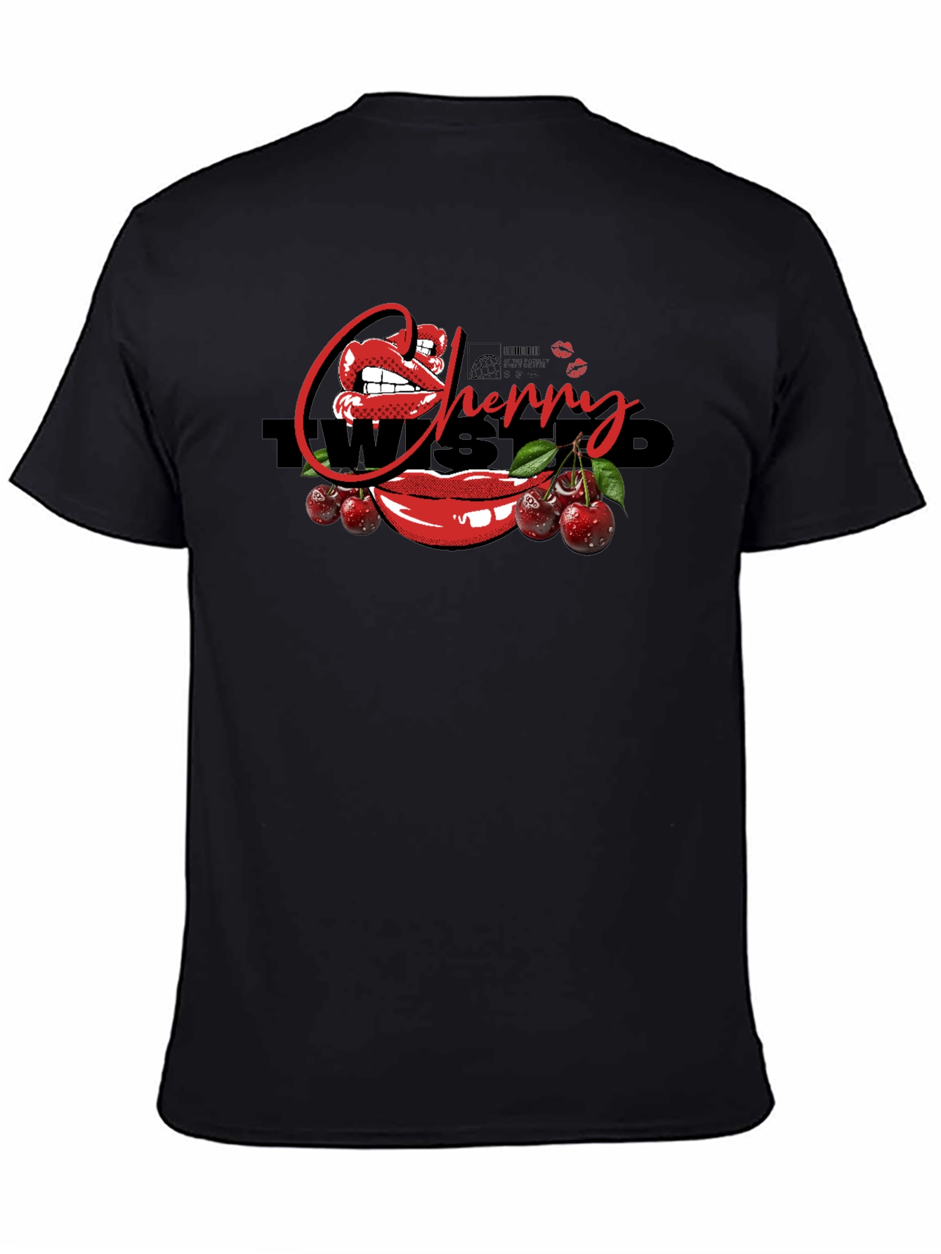 Cherry Twisted Graphic Print T-Shirt