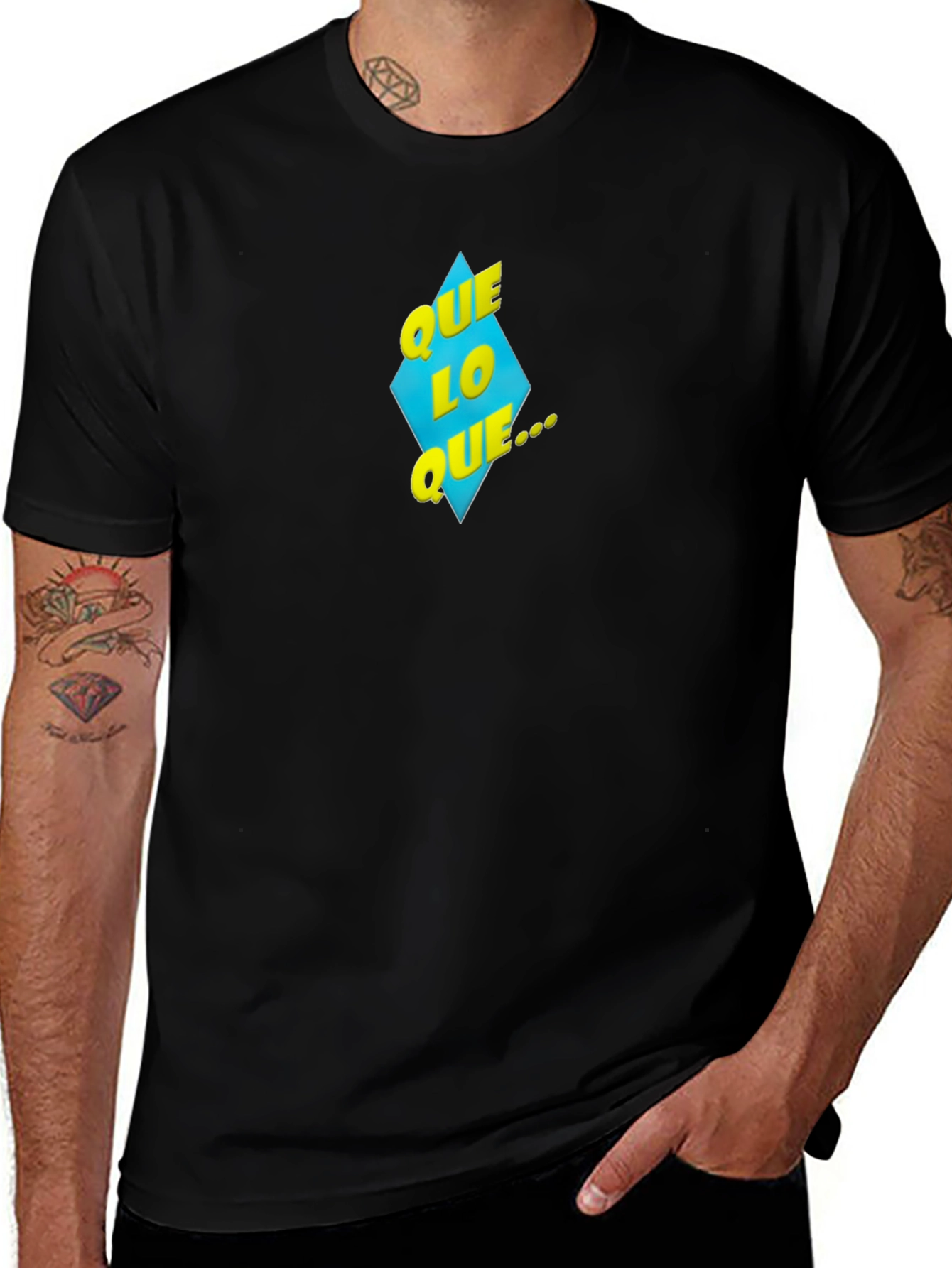 Que Lo Que T-Shirt - Black Graphic Tee