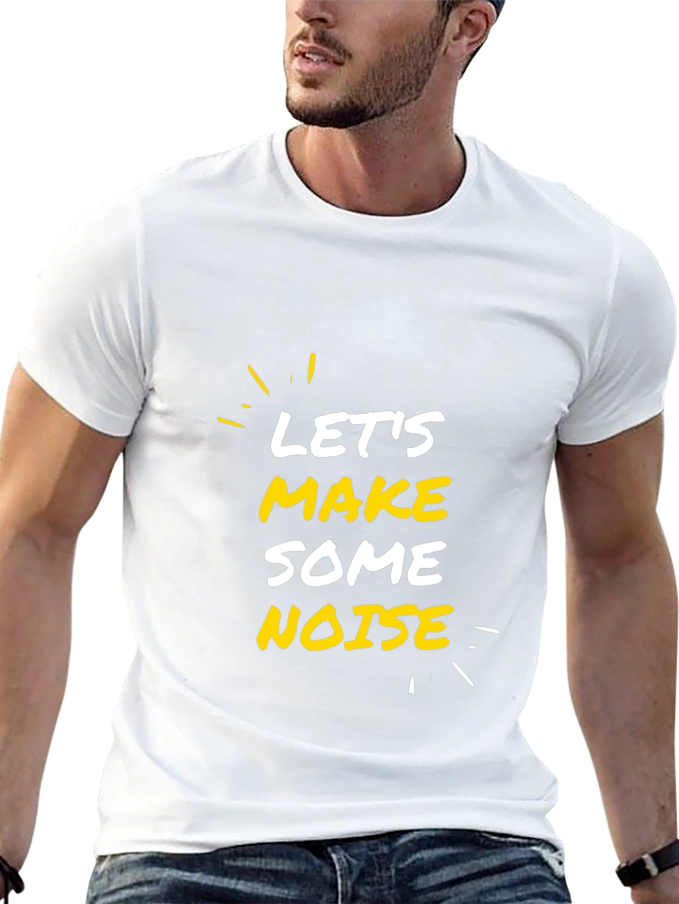 Lets Make Some Noise Black Graphic Tee