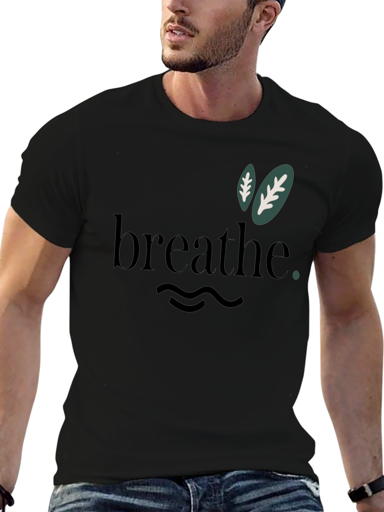 Breathe Graphic Tee - Relaxed Comfort