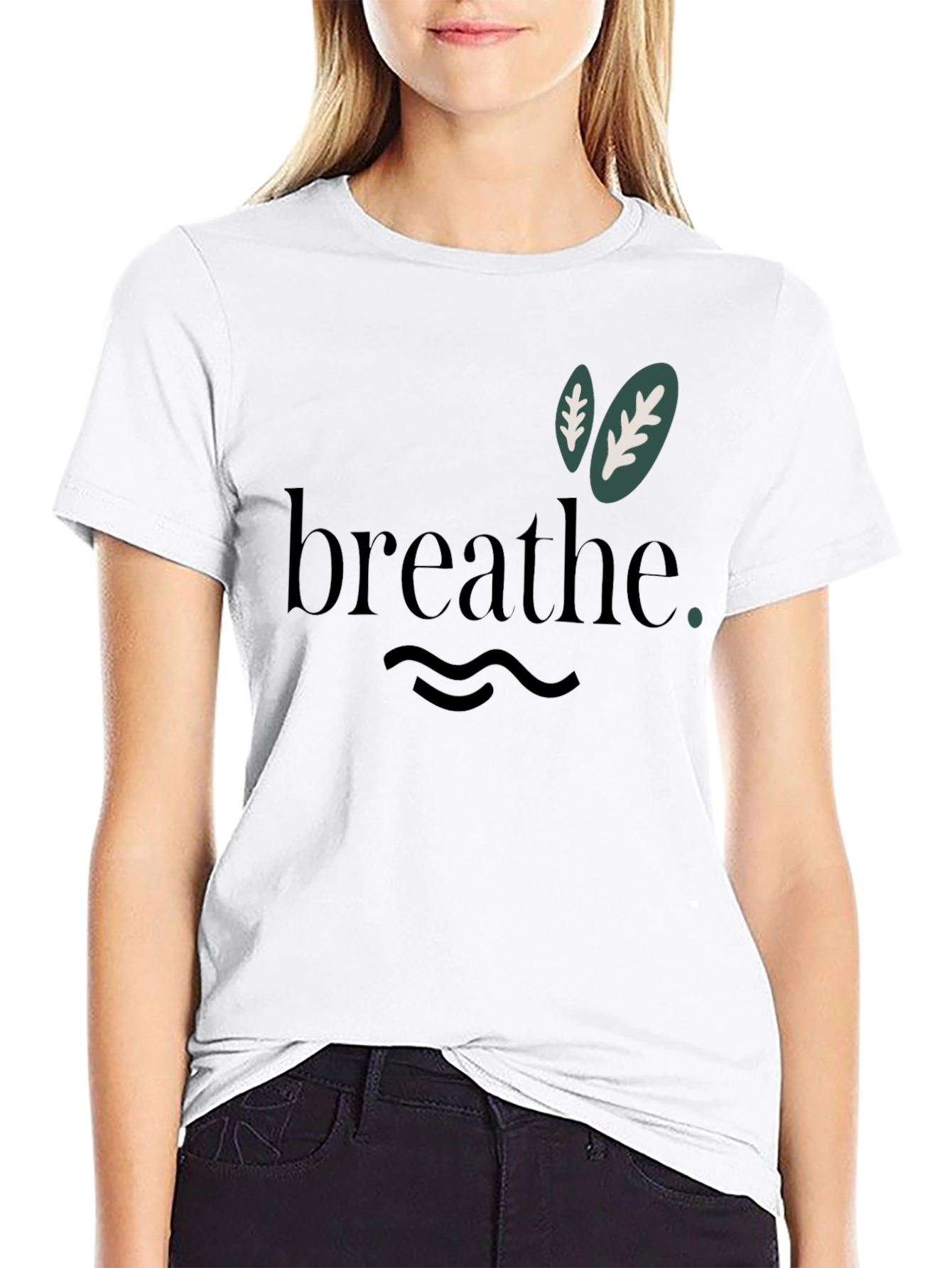 Breathe Graphic Tee - Relaxed Comfort