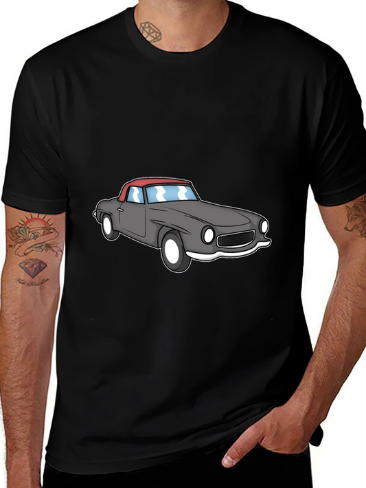Classic Car Graphic Tee - Mens Black T-Shirt