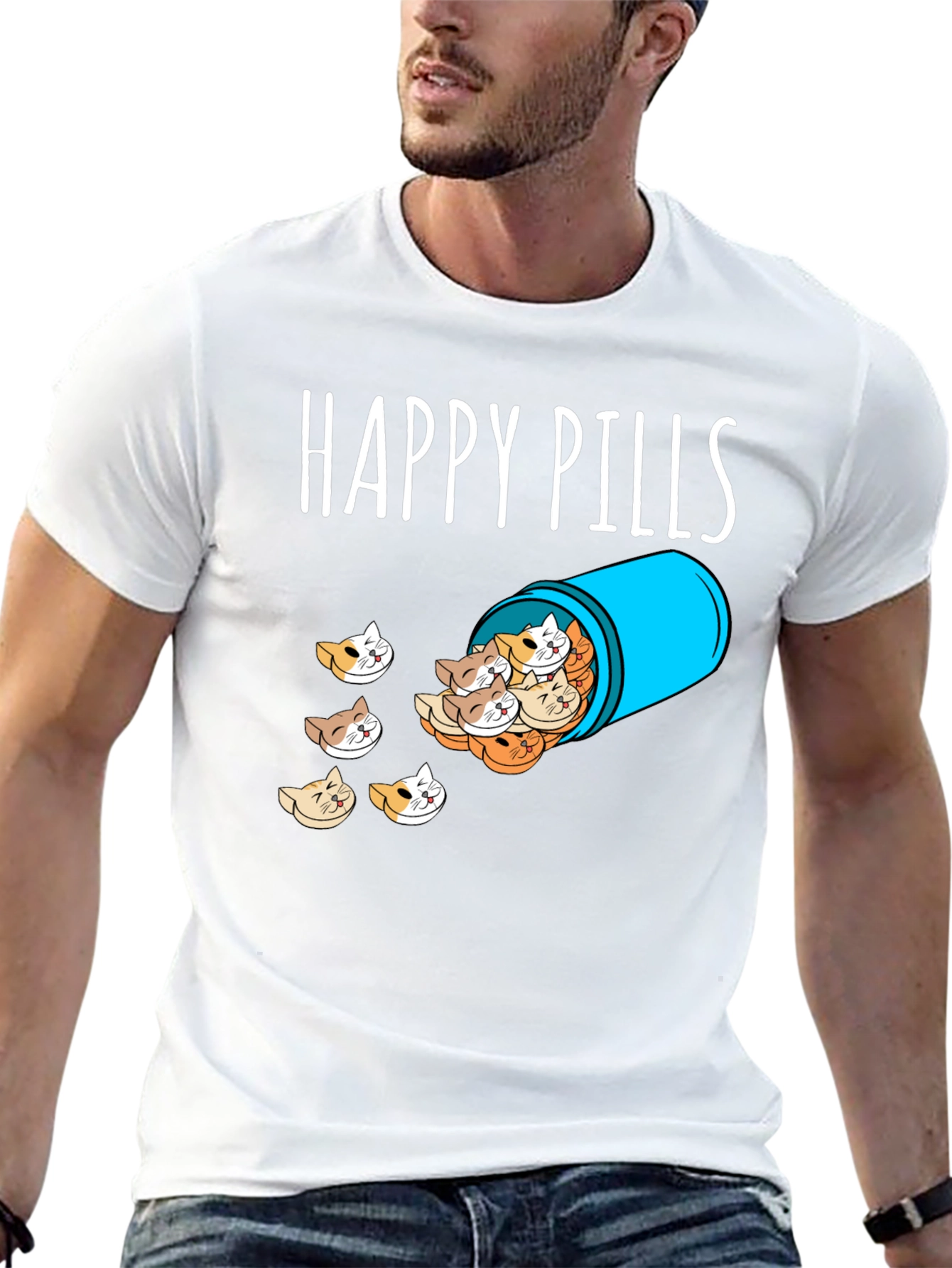 Happy Pills Cat T-Shirt