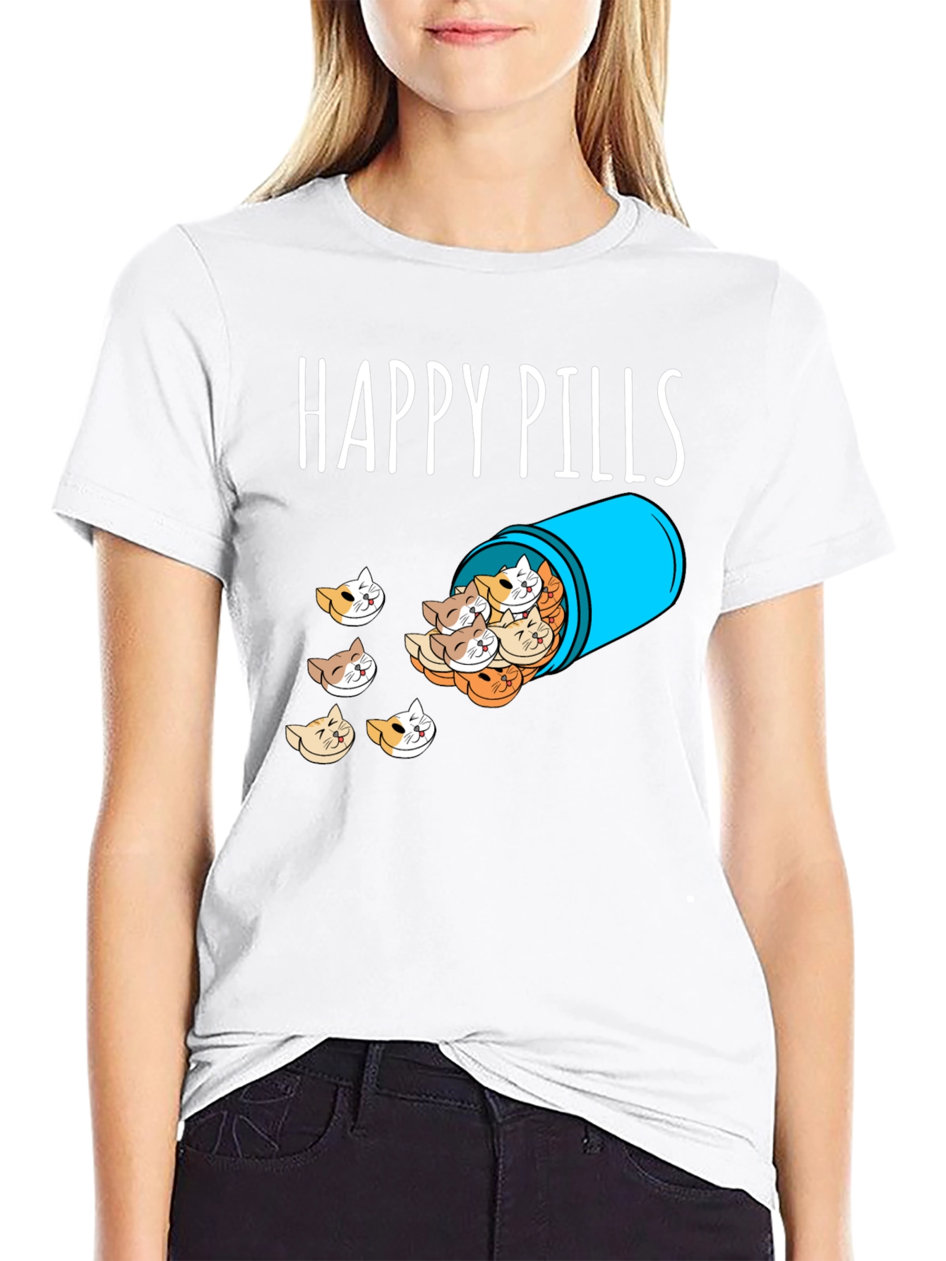 Happy Pills Cat T-Shirt