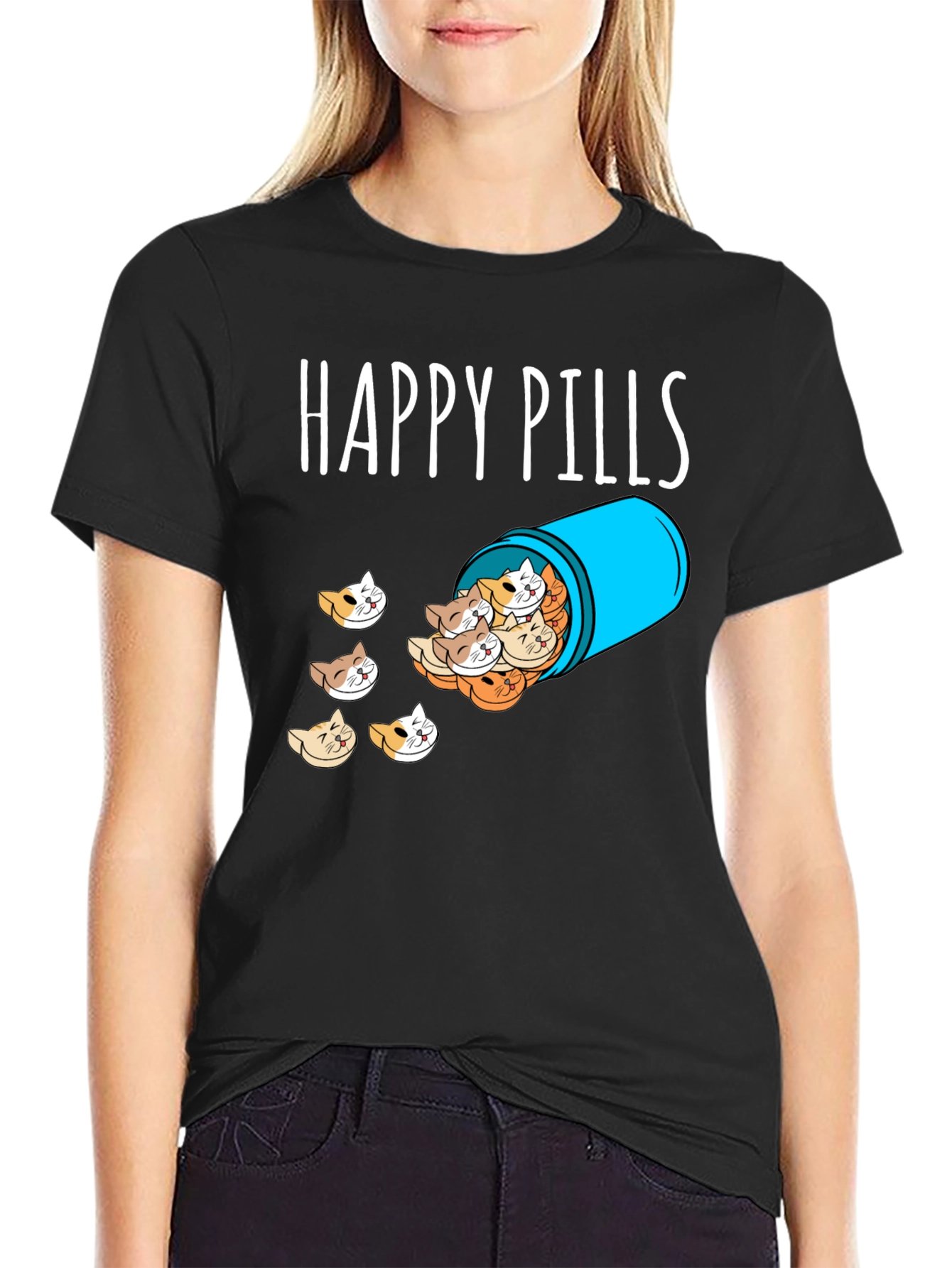 Happy Pills Cat T-Shirt